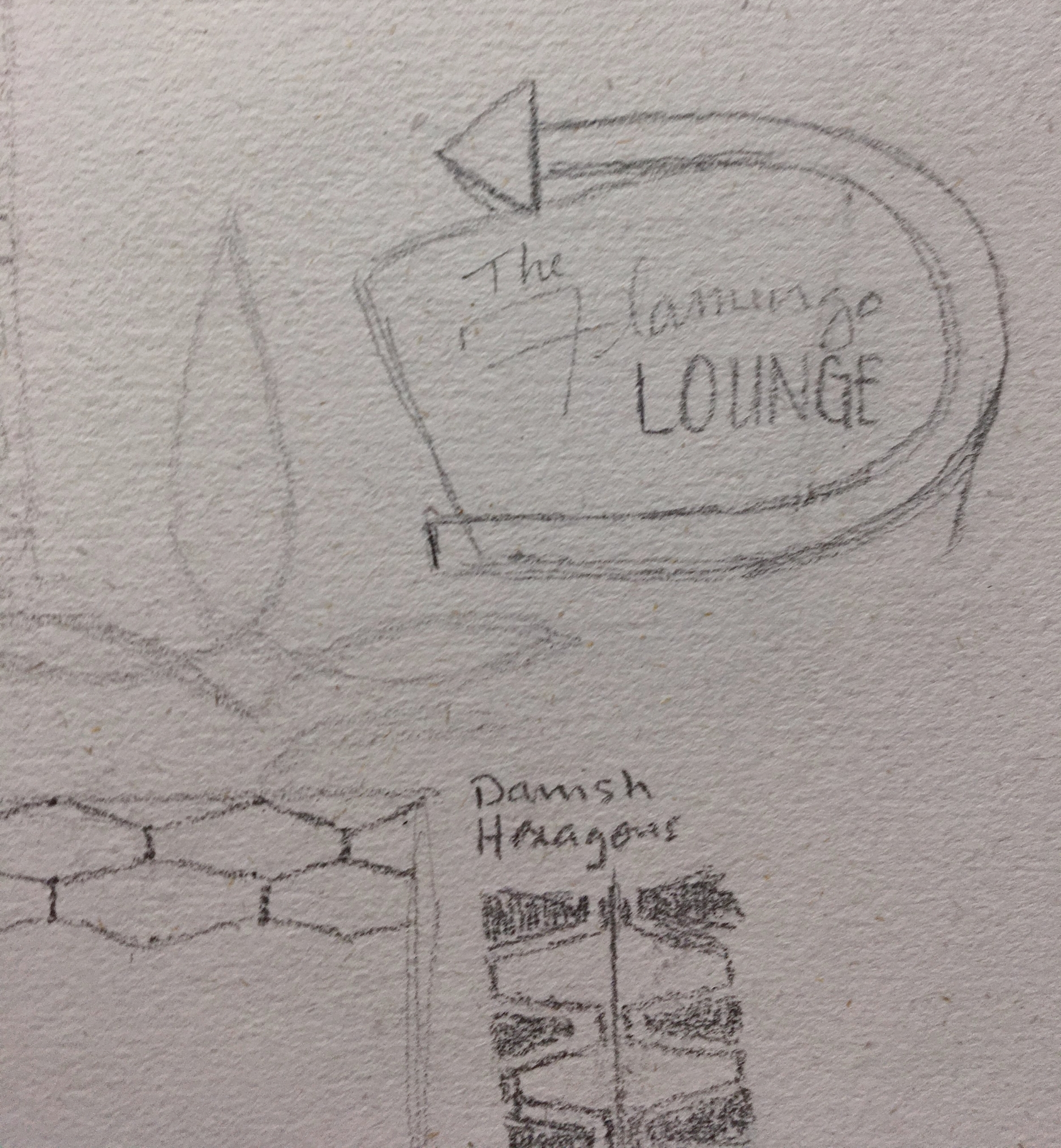 These elongated hexagons inspired the companion piece pictured further in this post: Slay (all day) .