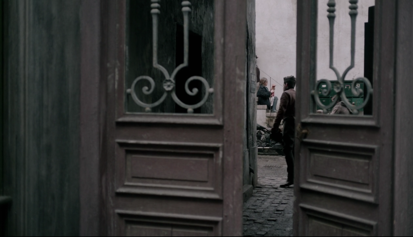  a Parisian courtyard entry from the Amazon Prime show,   The Collection   (Do you love 1950’s fashion? Watch it!) 