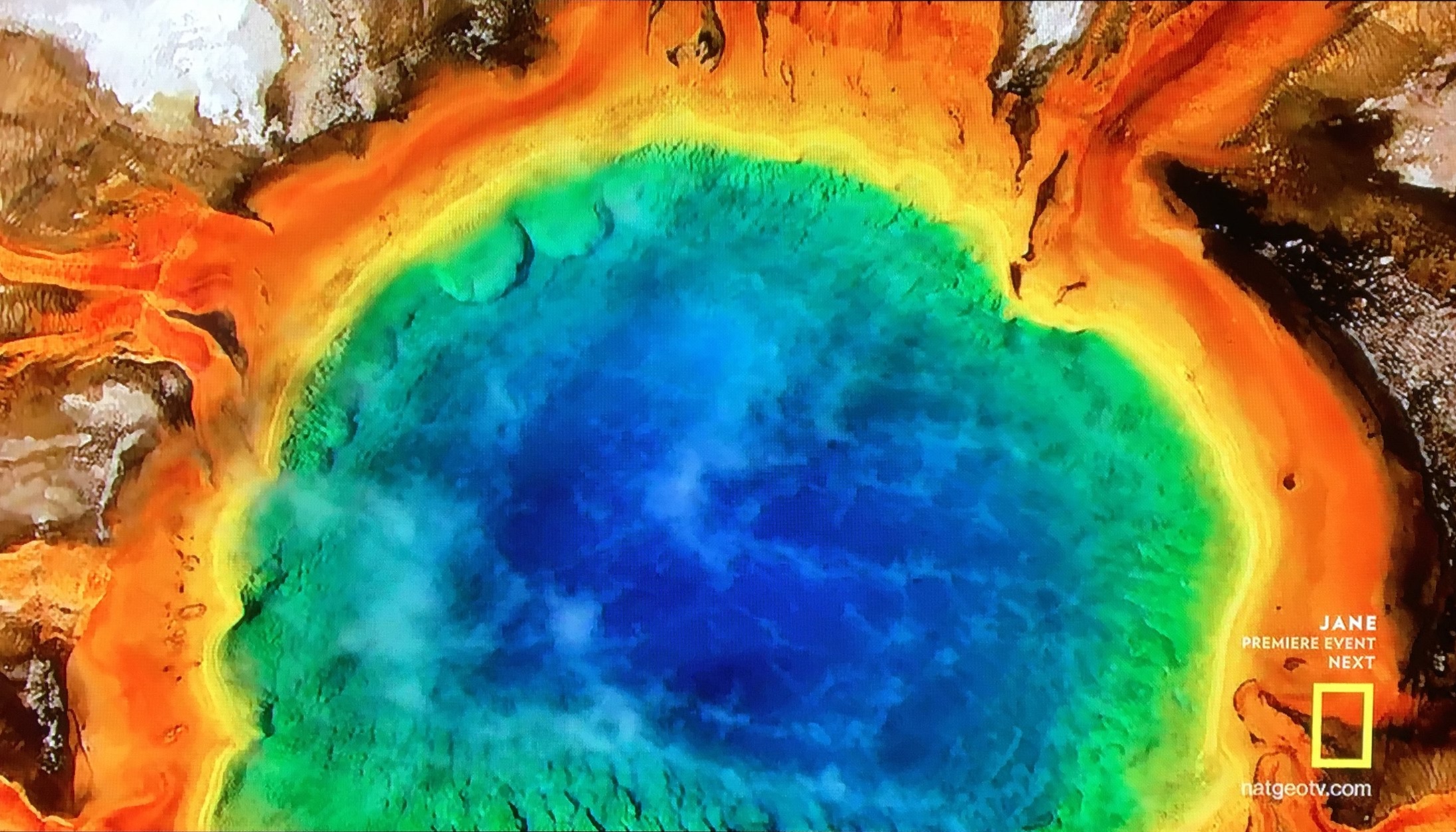 a still of a geothermal pool from National Geographic channel