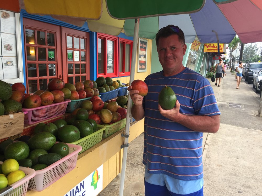 Kauai fresh produce market has the best mangos and avocados