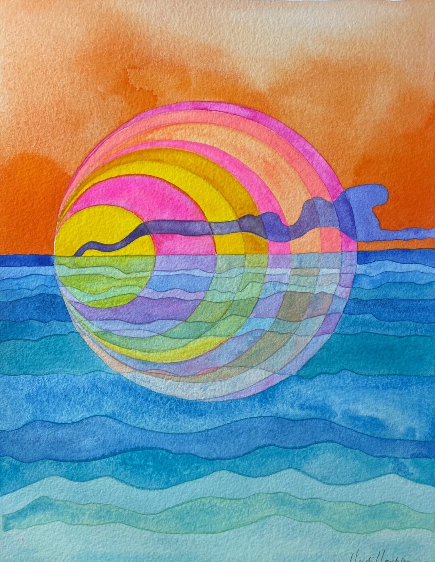 Ocean Sunset (SOLD)