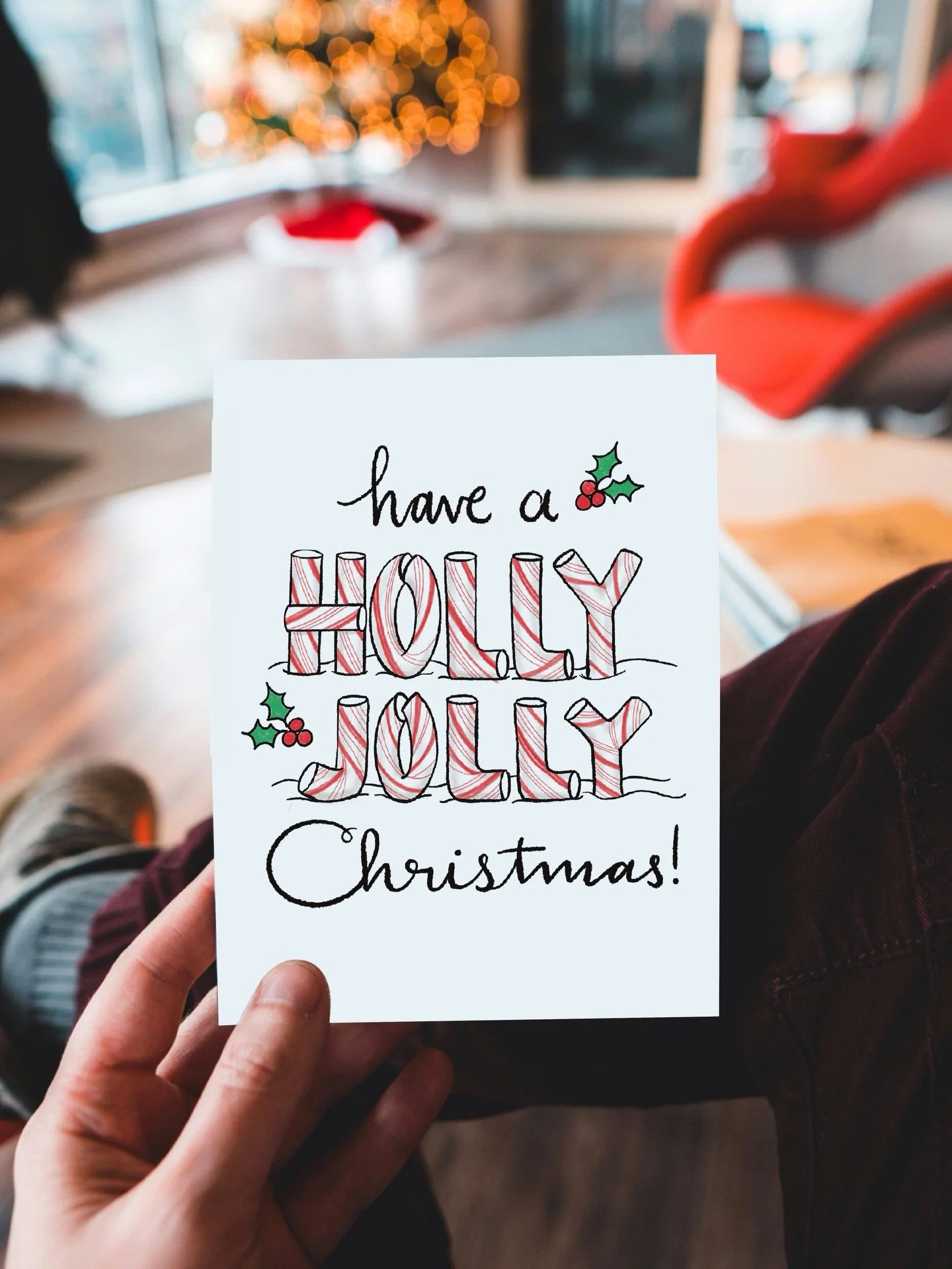 For @catcoq &lsquo;s latest challenge: Holiday Card! I drew this design in my sketchbook 10 YEARS AGO when I was still in school. I kept a small sketchbook for fun, non-classwork doodles and drawings. I&rsquo;ve always loved drawing different letterf