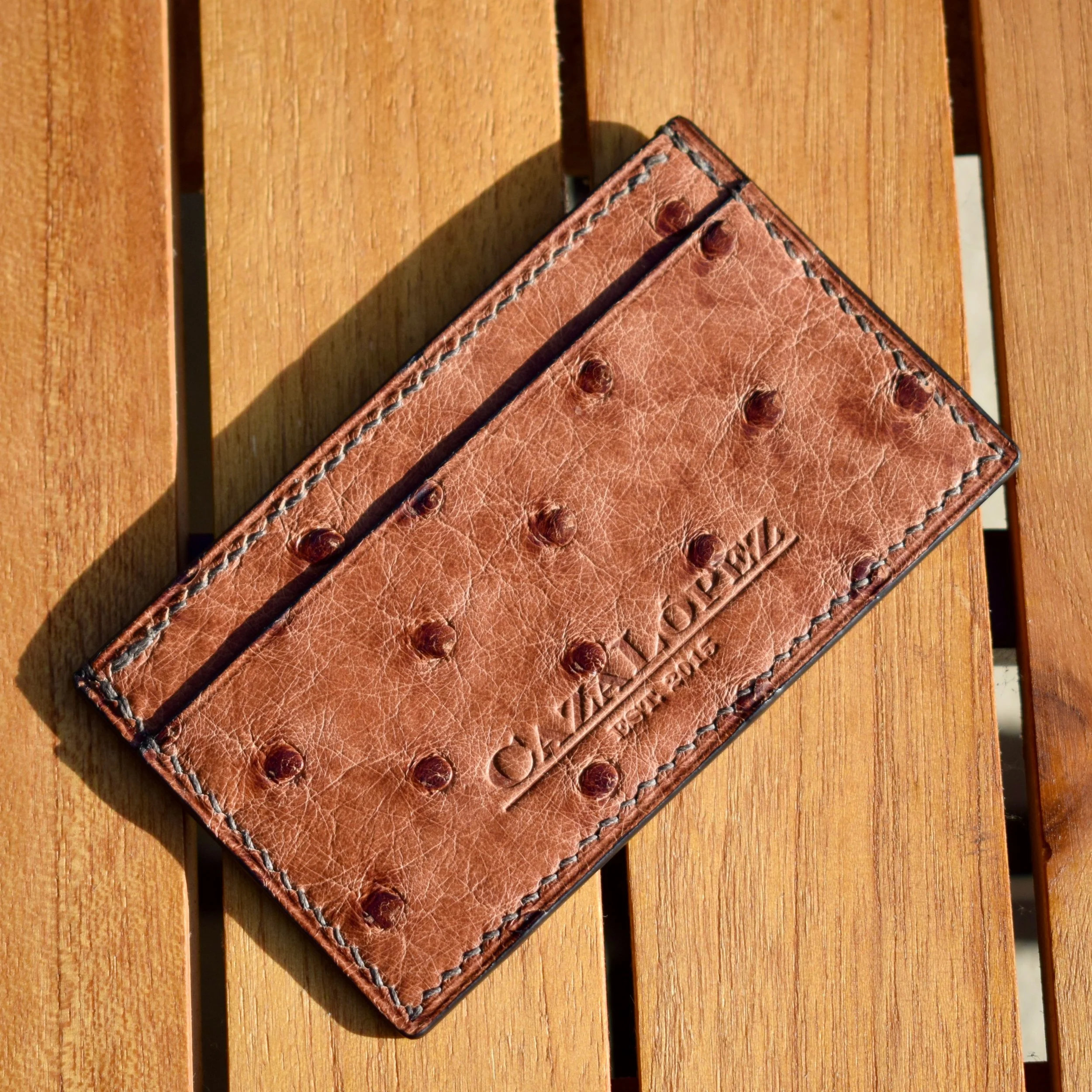 Ostrich Card Wallet