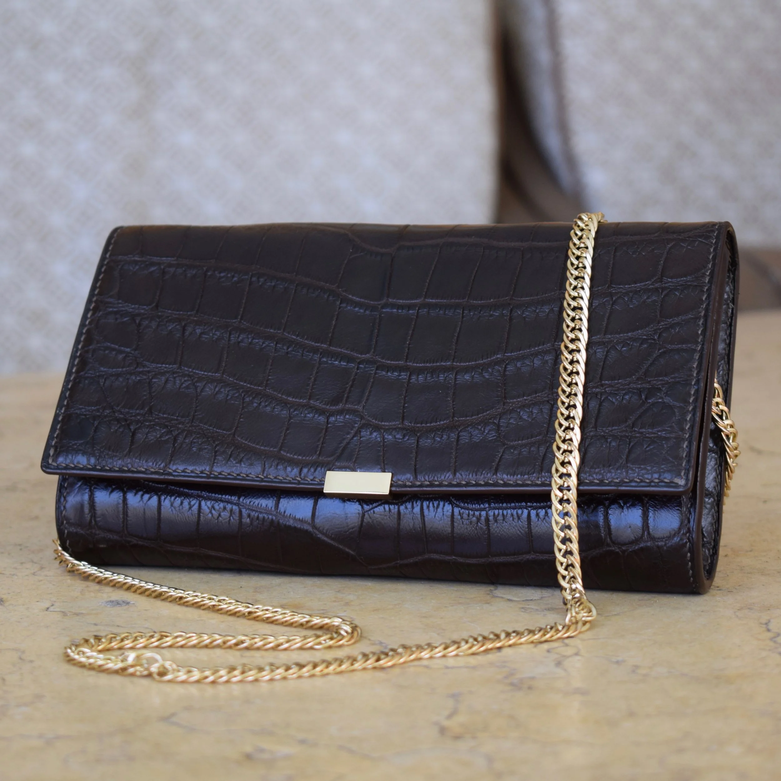 Clutch with Metal Chain