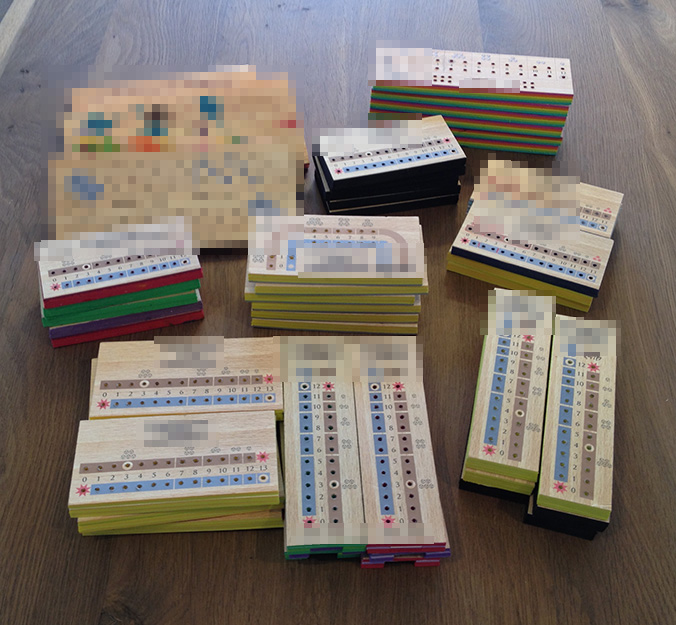 Many iterations of pegboards for an unannounced game