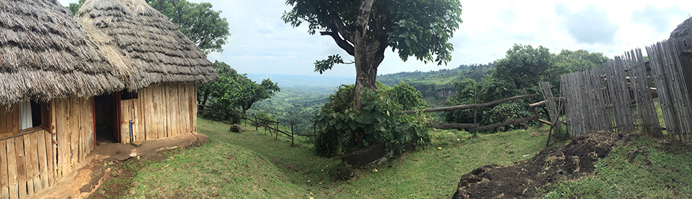 The view from our hut at Sipi.