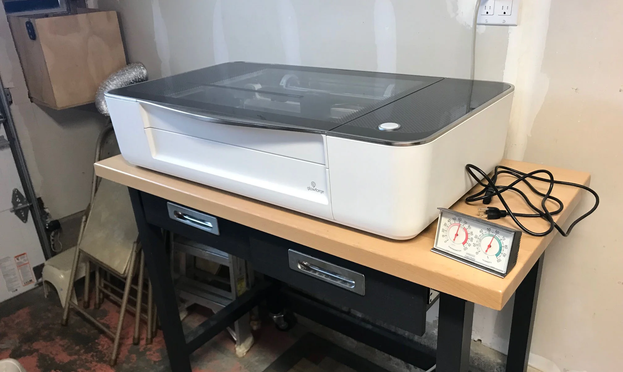 Here’s my machine, right before I plugged it in for the first time last March.