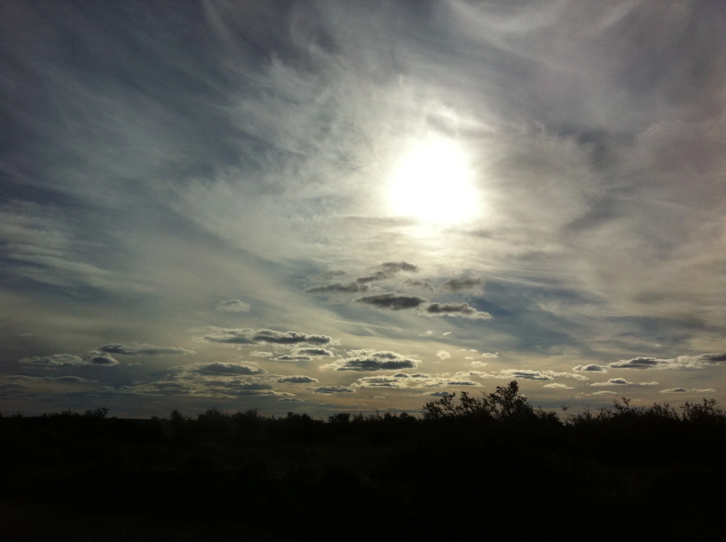 sky and horizon, punta tombo, chile