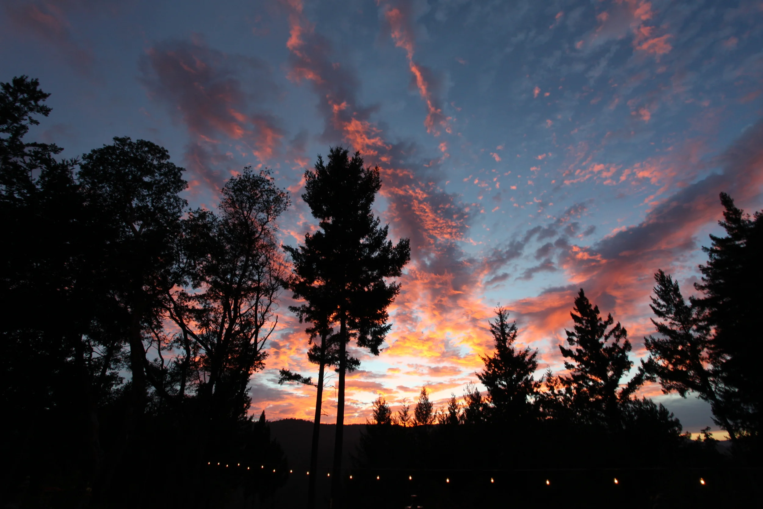 sunset sky, ben lomond, california, usa