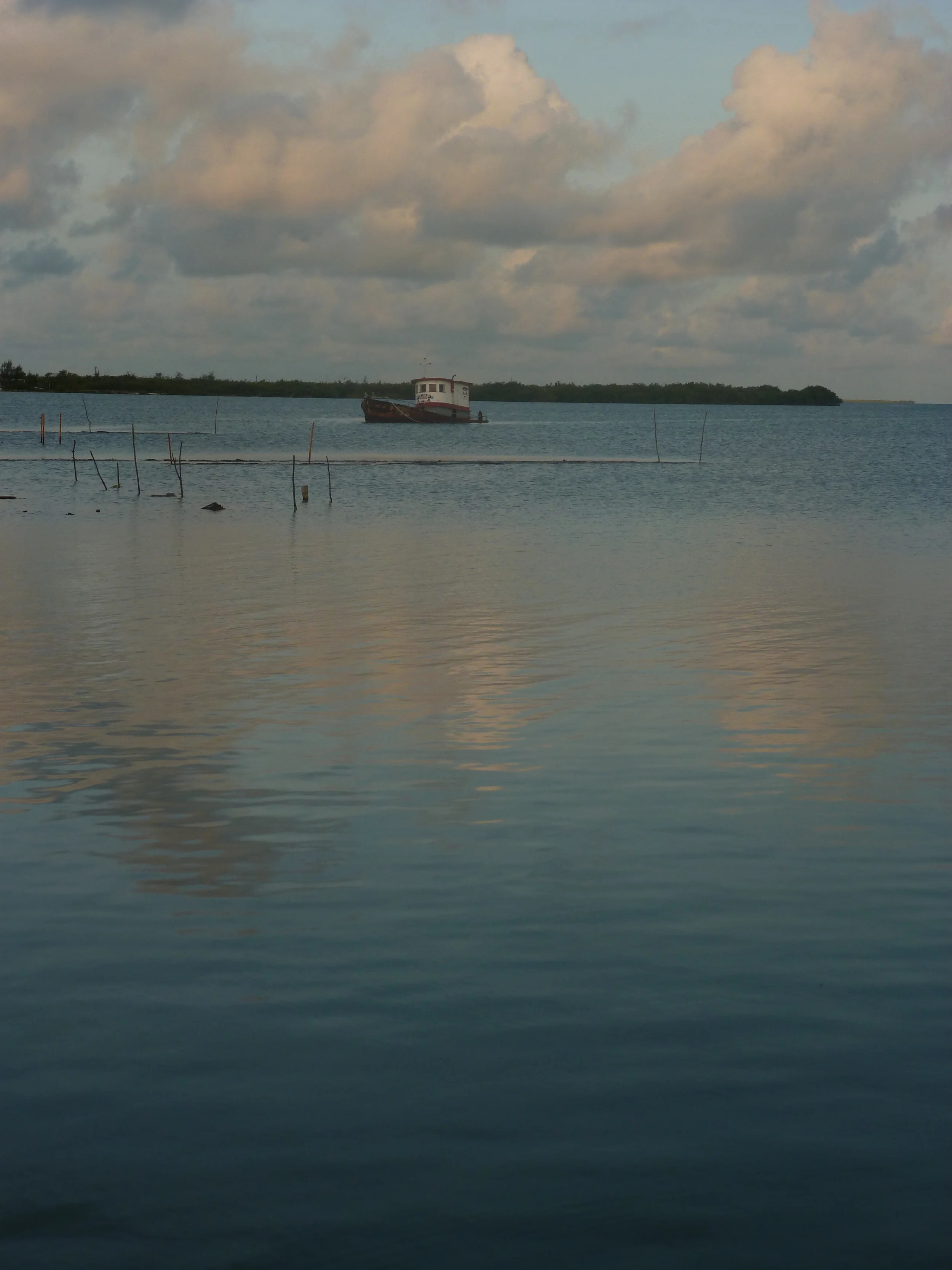 fishing boat, caye caulker, belize