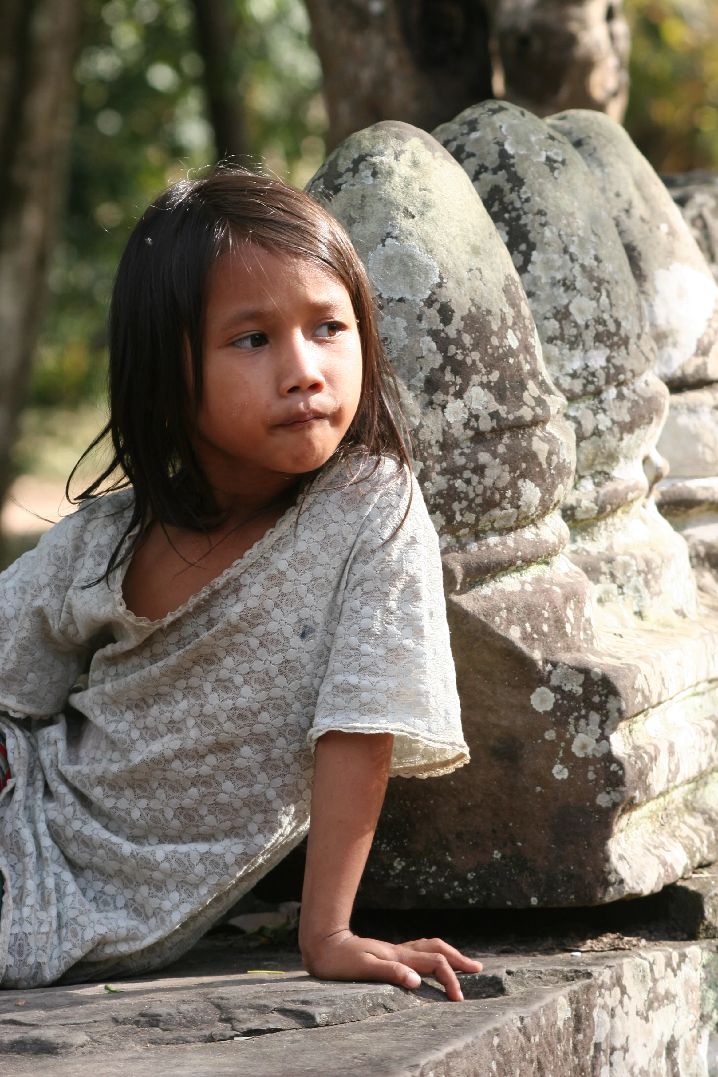 girl, siem reap, cambodia