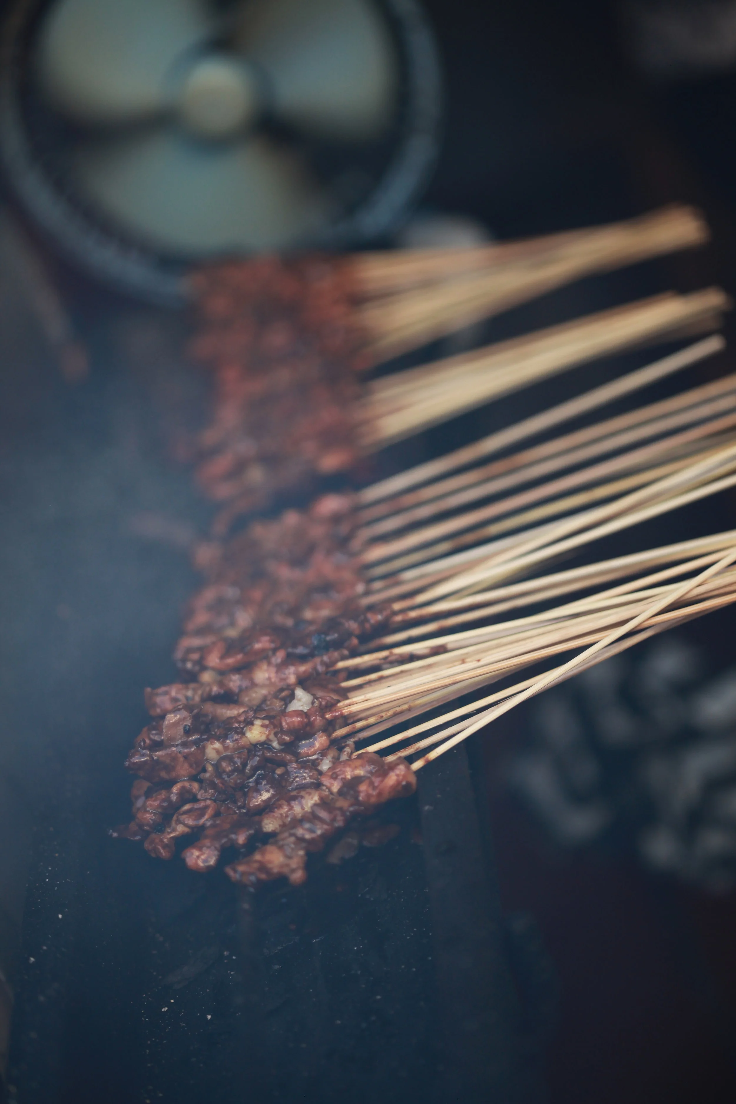 roadside sate, bali, indonesia