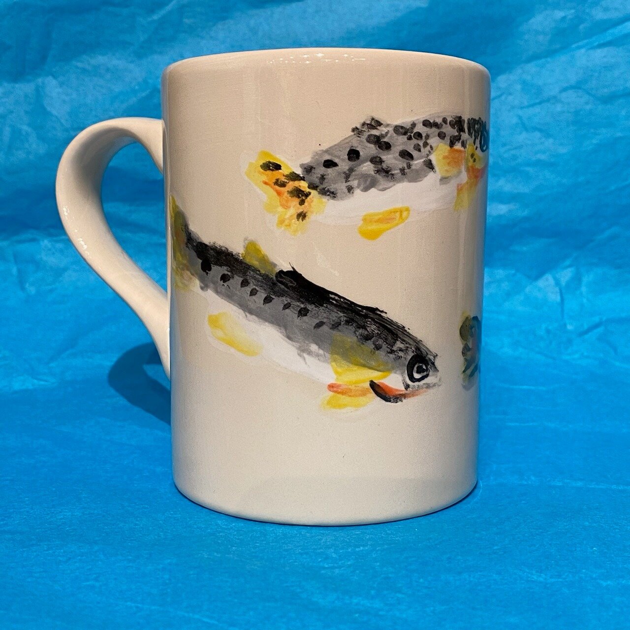 Customer Piece. 
Let the Salmon run
Following the sun
Living in the rhythm of the stream

https://paintawaynow.com/

#redmondtowncenter #potterypainting #pyop #buylocal #experienceredmond #becreative #shopsmall  #kidsactivities #kidspainting #ceramic