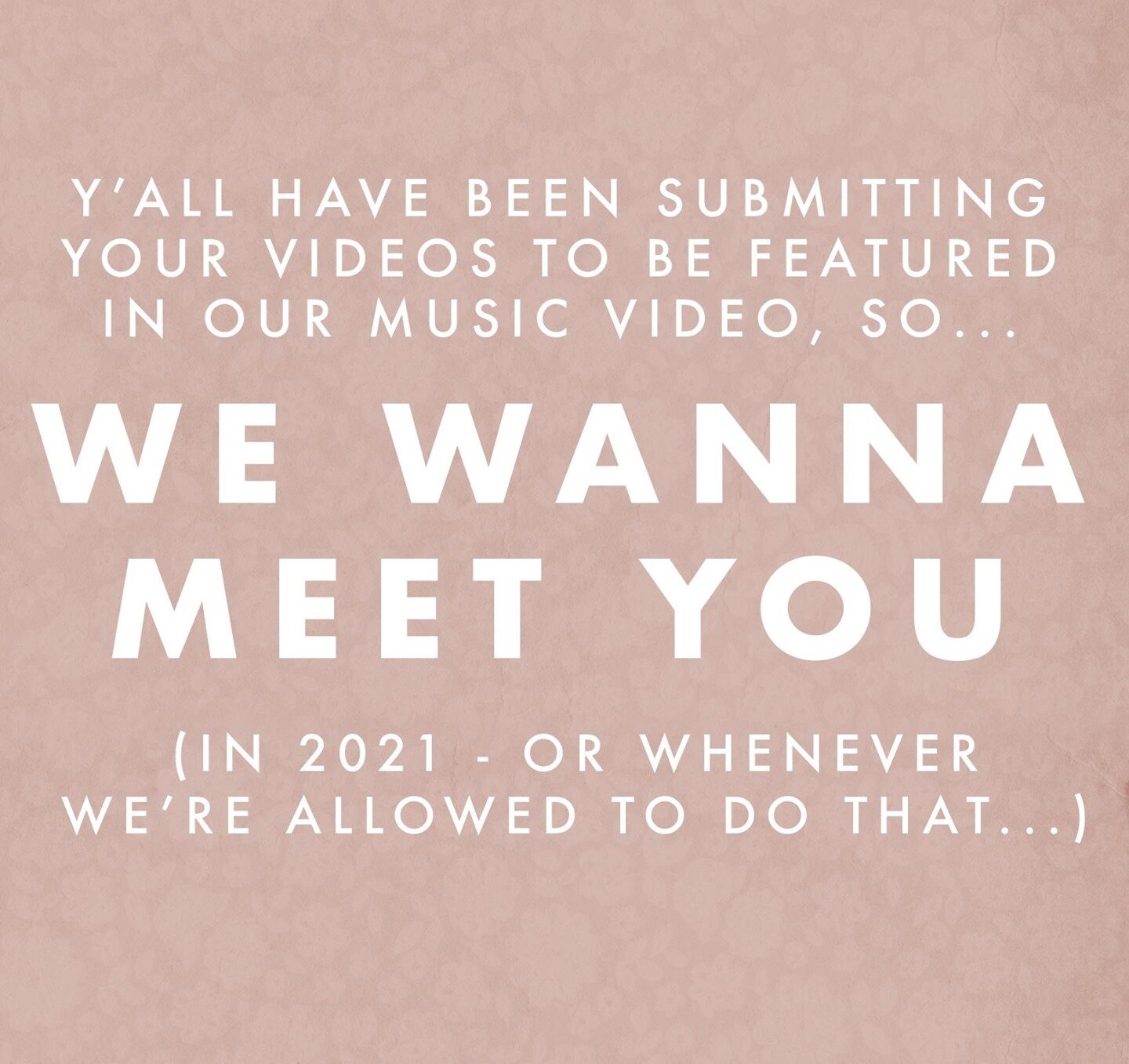 Since y&rsquo;all are about to be our co-stars in this &quot;Hold My Beer&quot; music video, we oughta meet some of you guys&hellip;right? We've decided to give away a pair of tickets and meet &amp; greet passes for a show in 2021 to a lucky #HMBmome