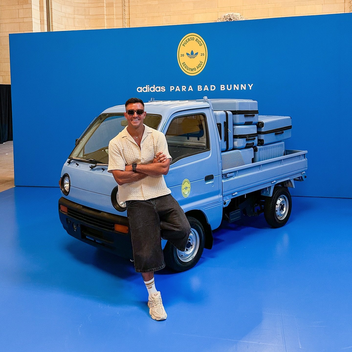 🚨 @badbunnypr x @adidasoriginals Pop-Up Alert! 🇵🇷

Today ONLY at @grandcentralnyc, you&rsquo;ve got the chance to win a trip to see Bad Bunny&rsquo;s residency in Puerto Rico! 🎟️✨

There are 60 lockers set up &mdash; but only ONE holds the golden