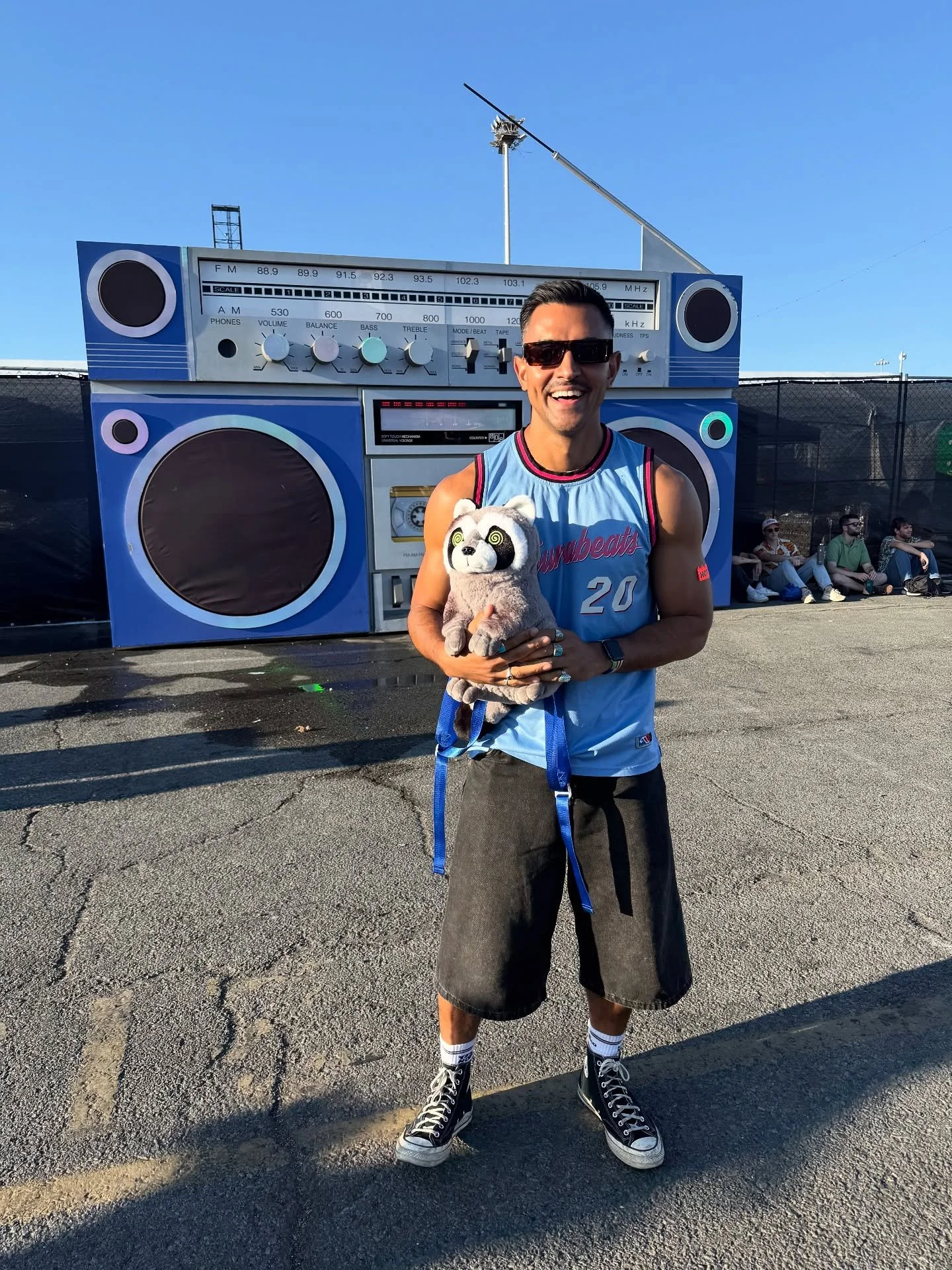 Introducing Bernice Boombox - @portolafestival&rsquo;s newest baddie and my daughter 🦝 🤘🏽

#Portola2025 #SanFrancisco #DiegoDowntown