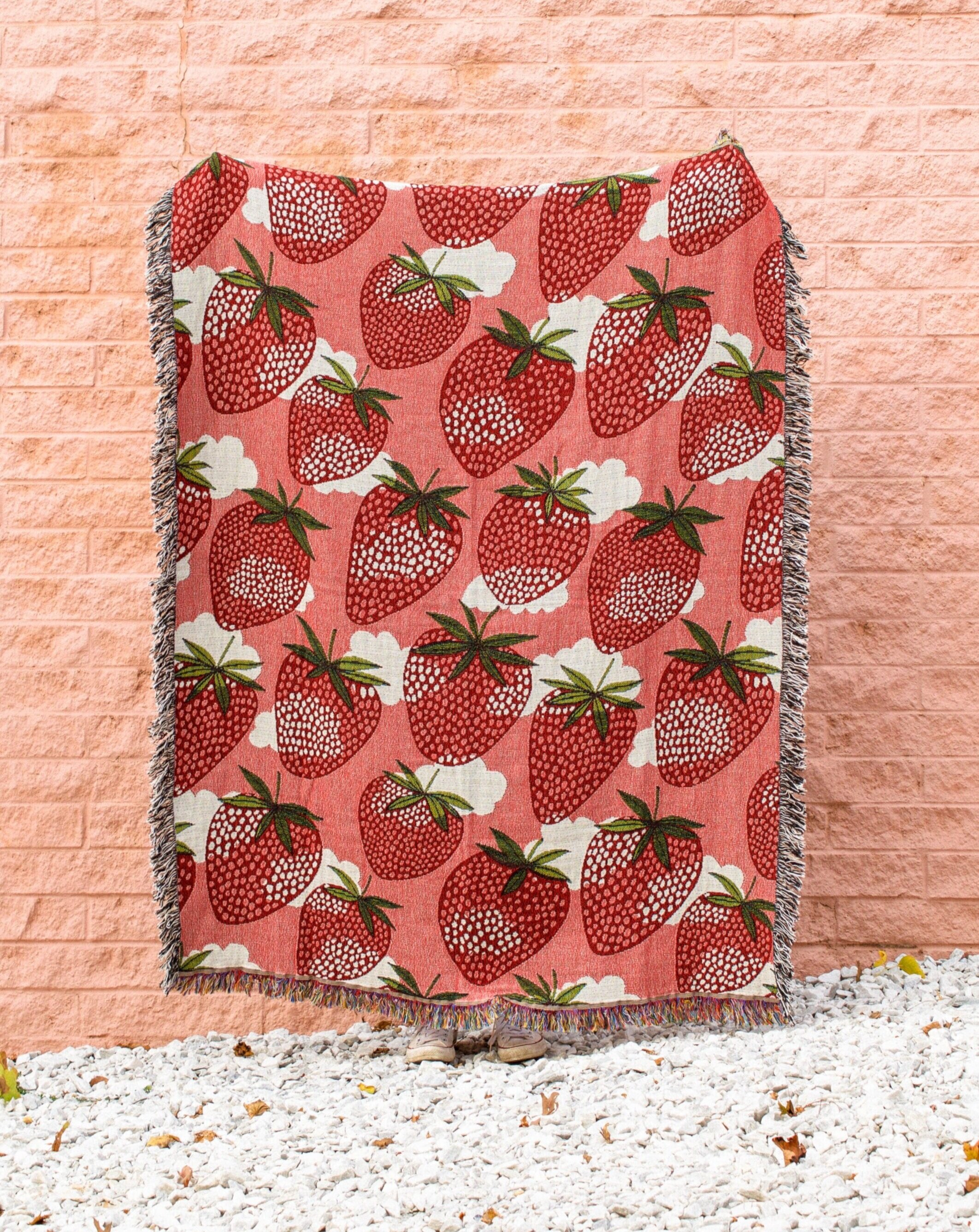 Strawberry Fields Throw Blanket