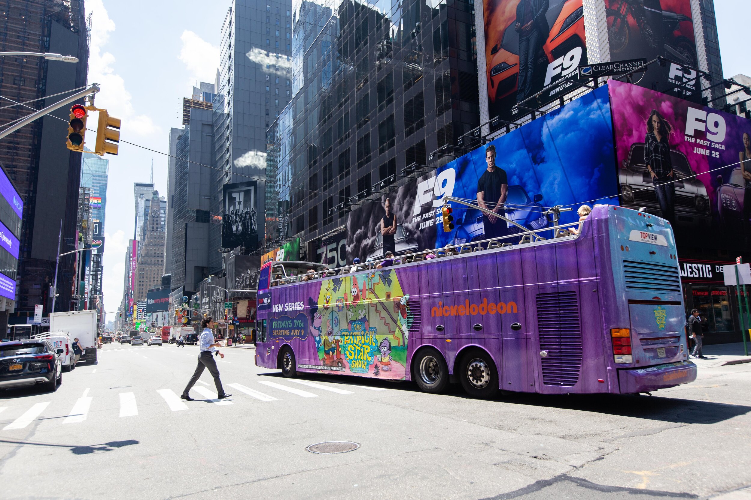 Times Square, NYC Bus