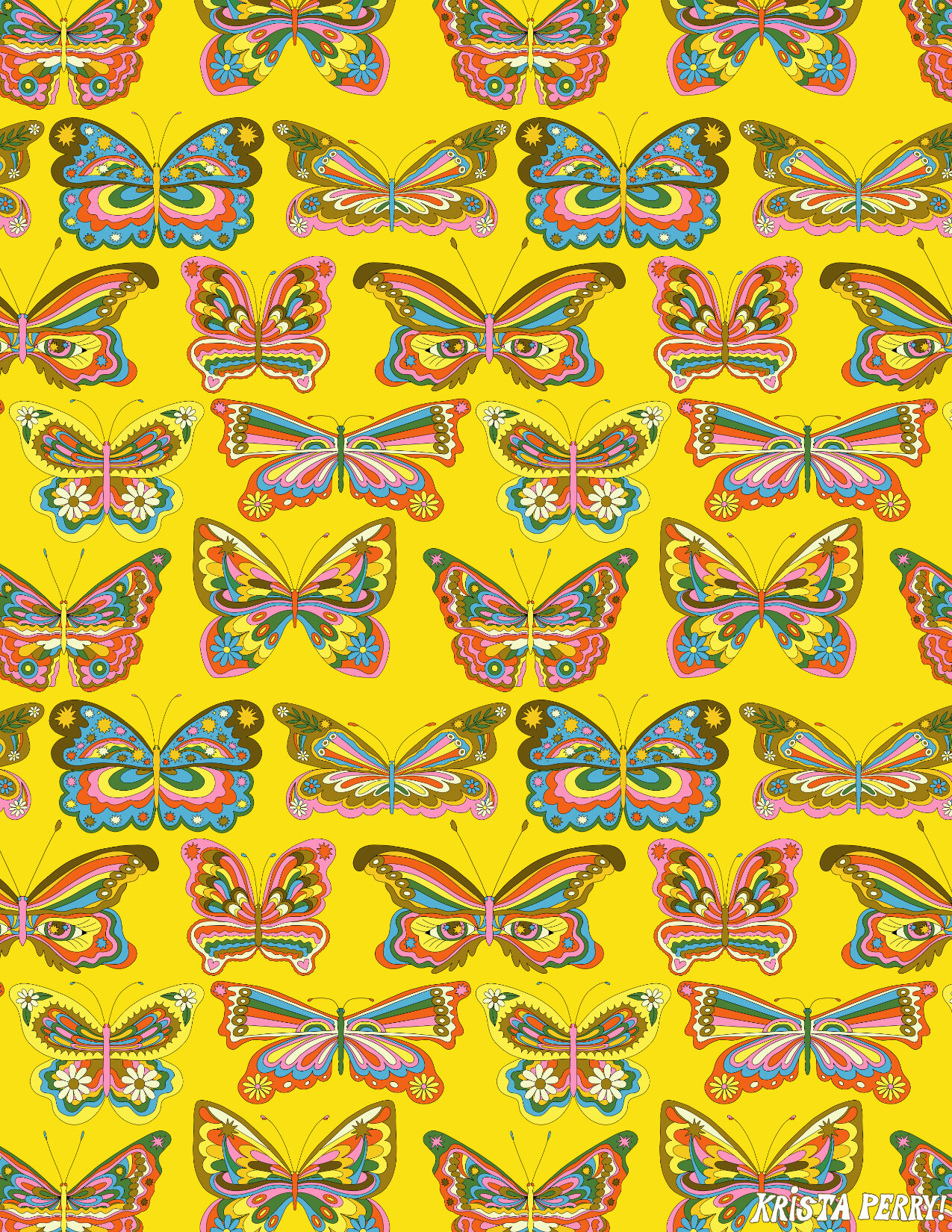 Psychedelic Butterflies 
