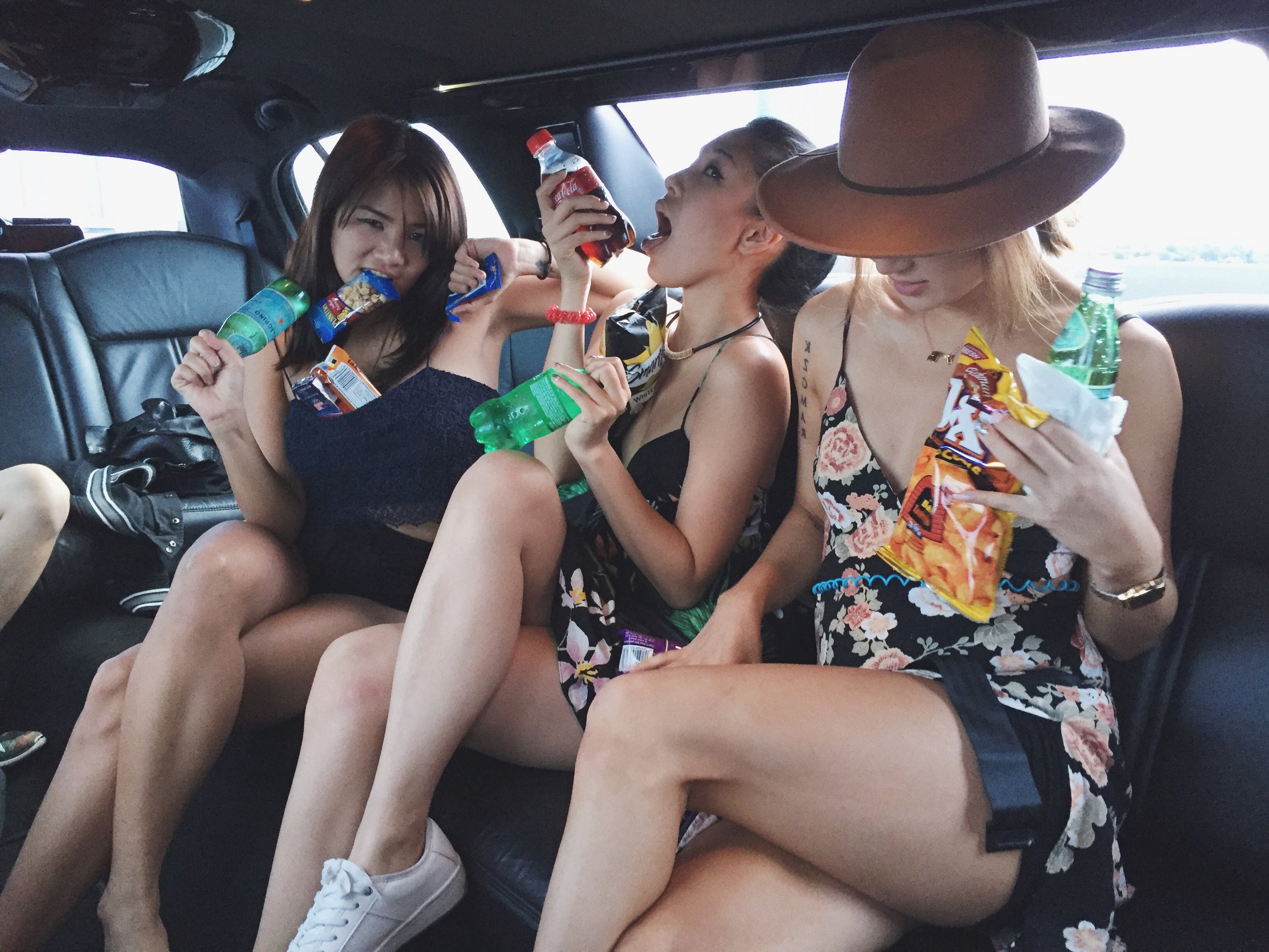 And being the classy ass ladies we are, ate/stole ALL the snacks!!