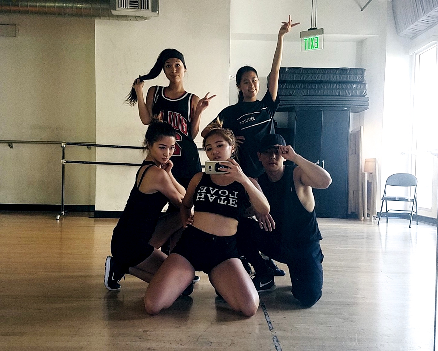 First rehearsal with Lilian, Cindy, Kimiko, and Aron at IDA Hollywood
