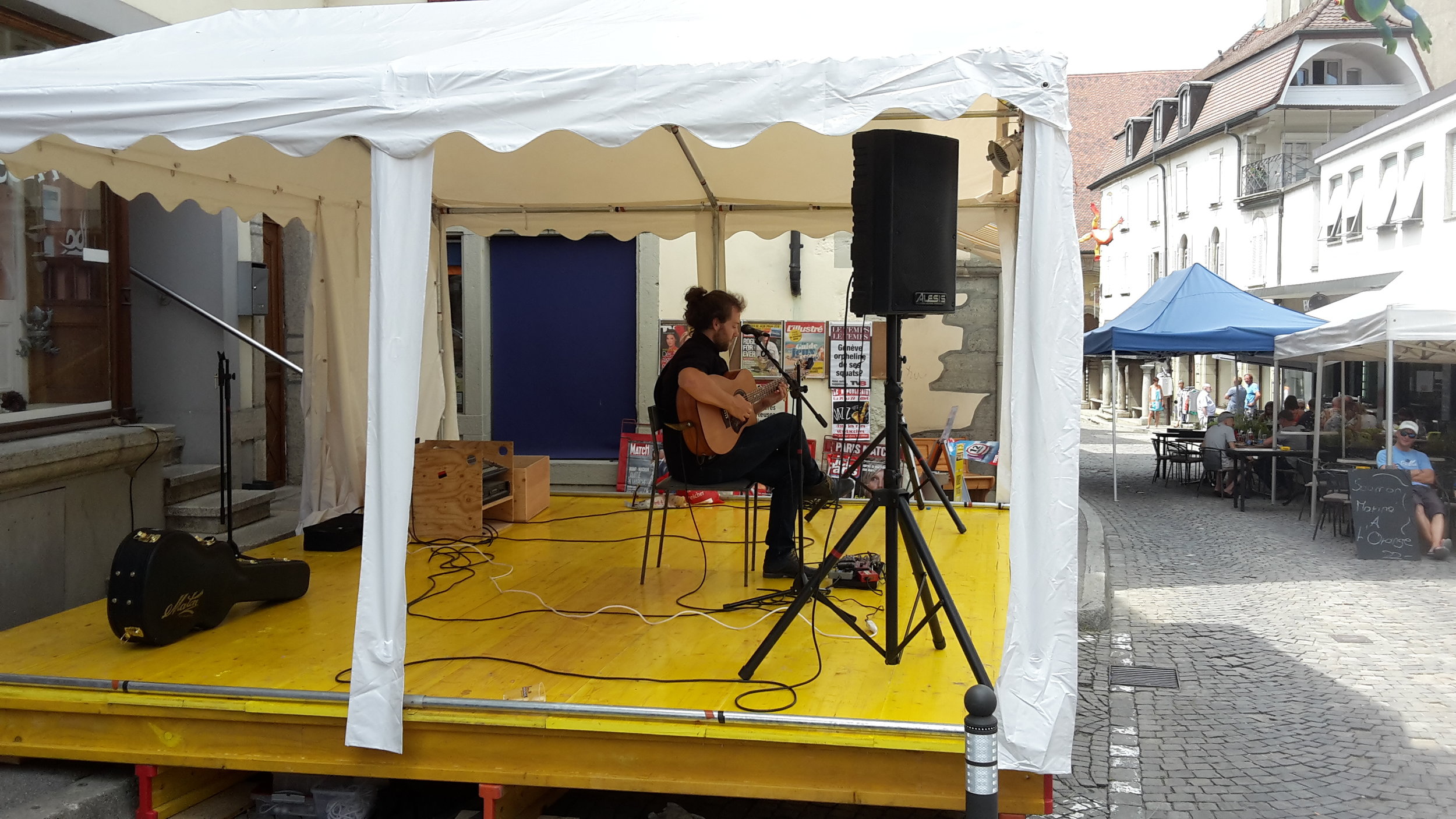 One of the stages at the Swing In The Wind Jazz Festival