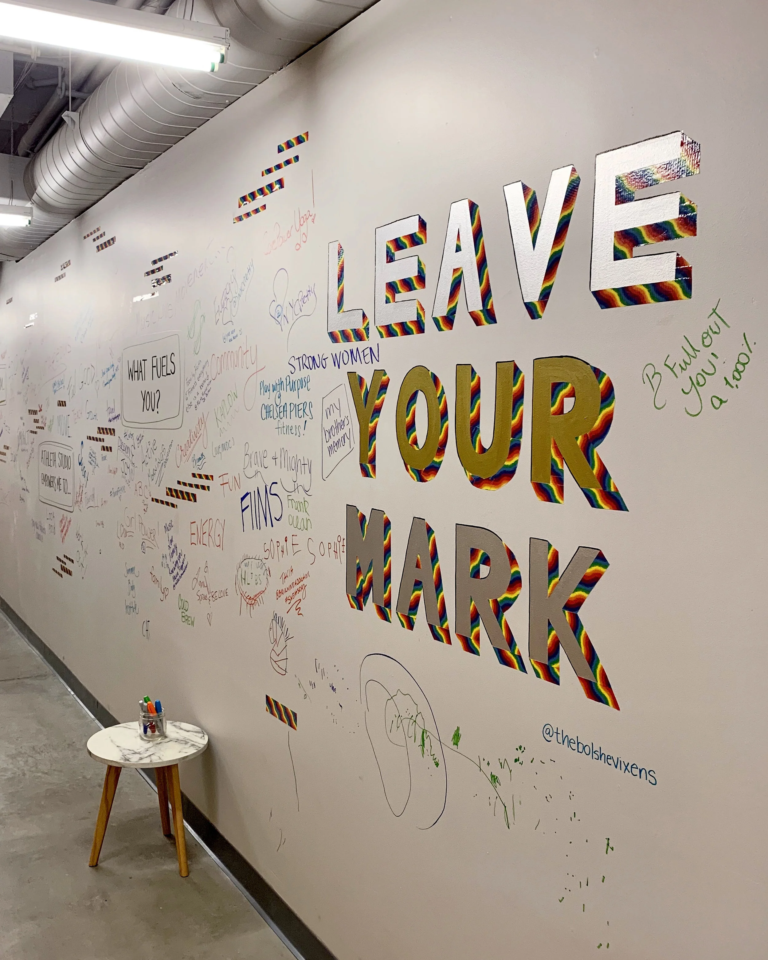 Athleta Studio Graffiti Wall