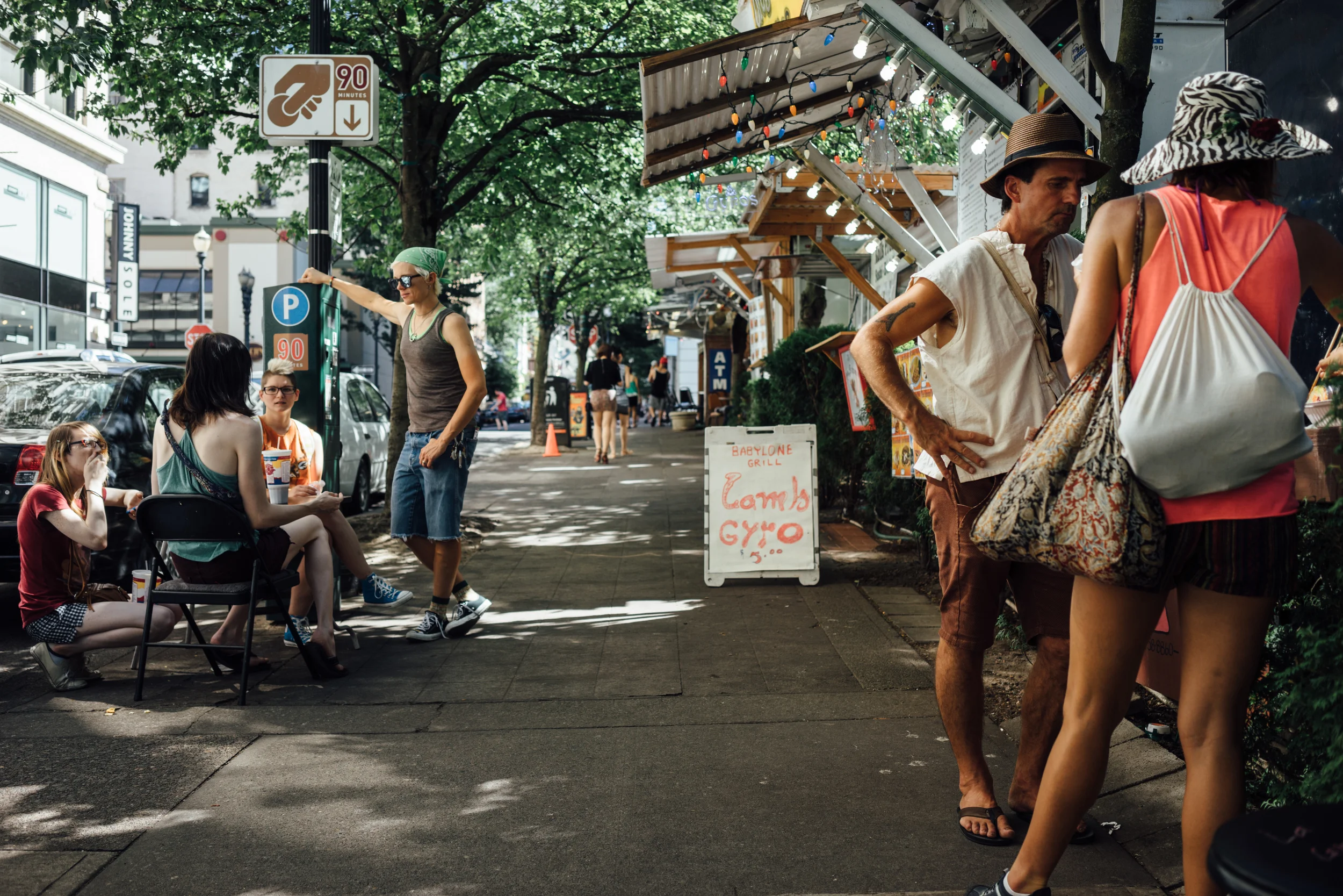 Food trucks can be found all over Portland; A favorite place to hang out for hipsters and tourists alike.