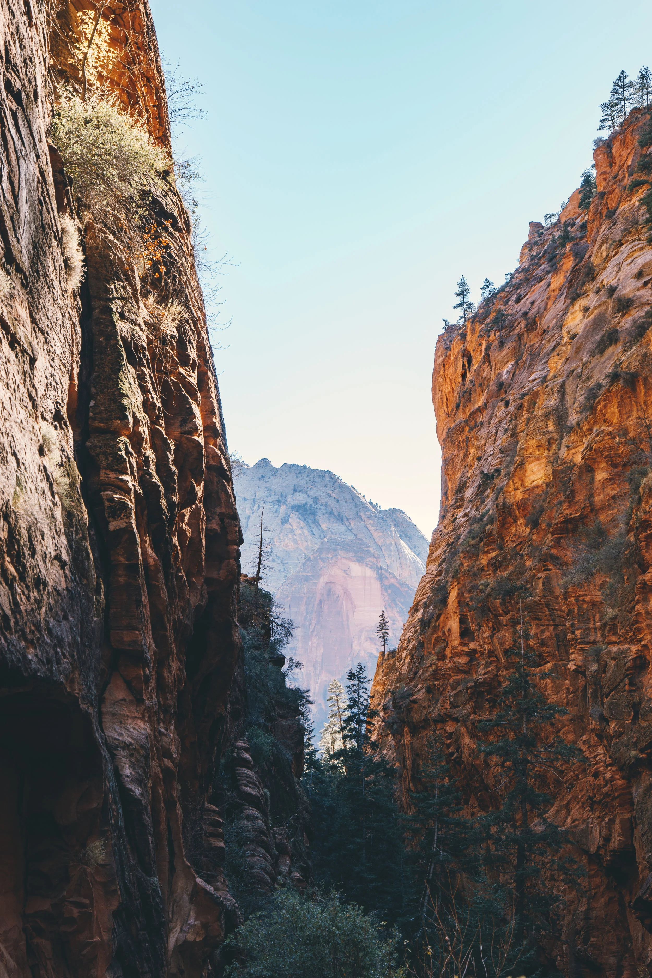 Looking back through the canyons to where we came from.