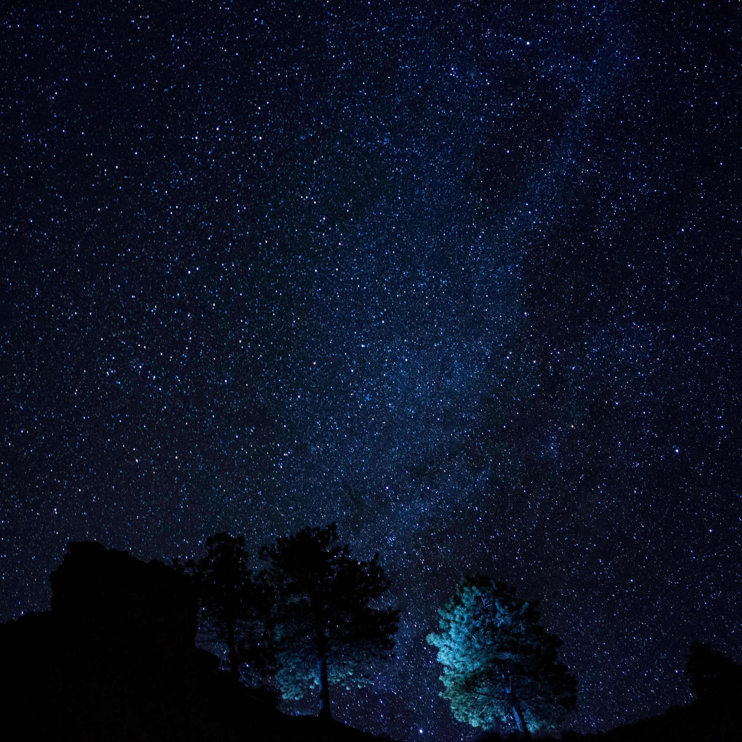The Milky Way is facing away from the canyons in the winter time.