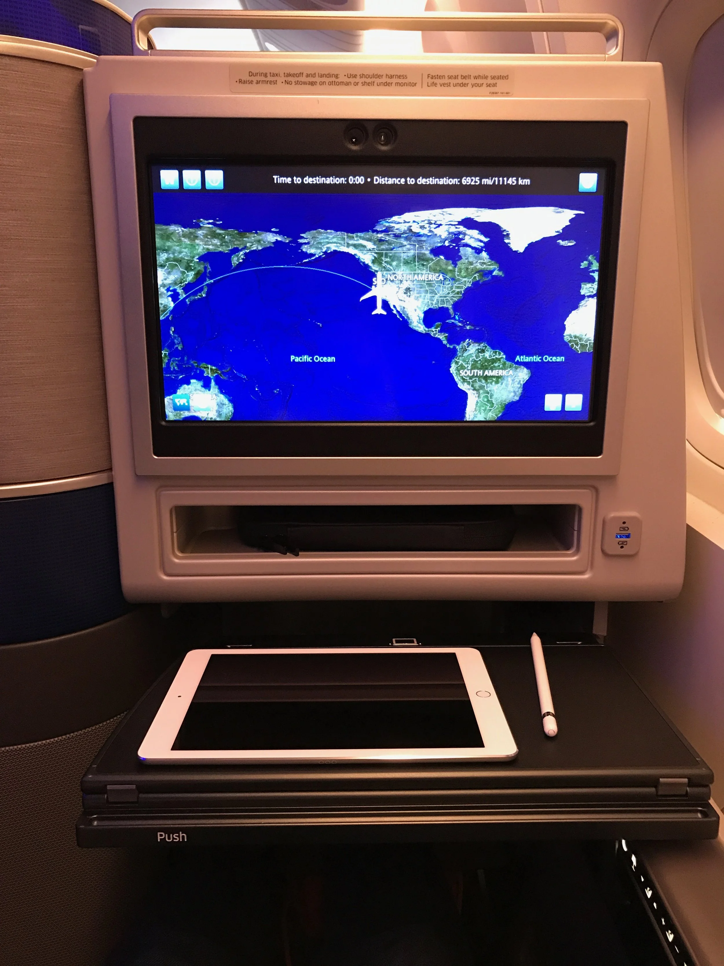 The 15" entertainment center and large tray table. The tray table can be extended even further.