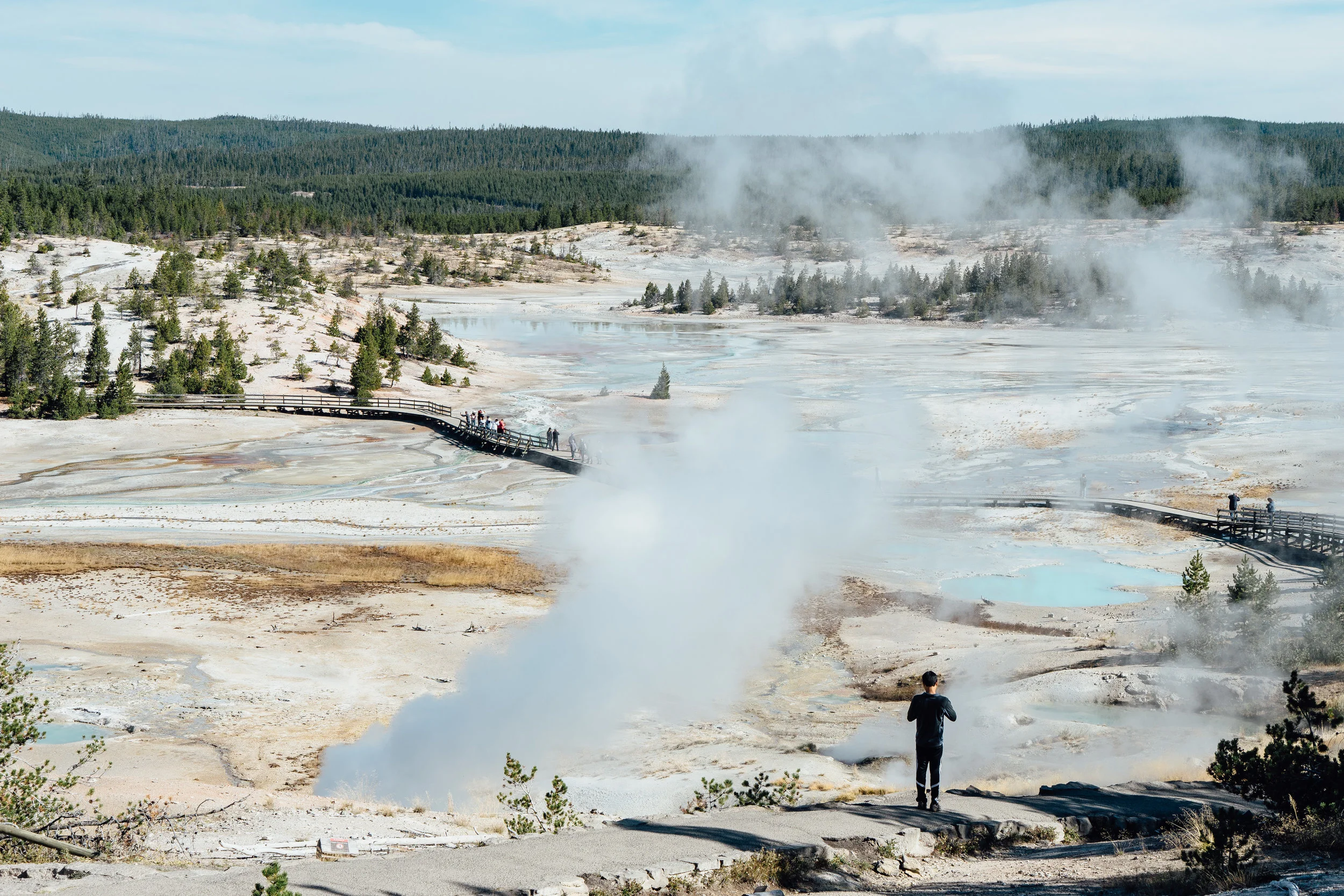 Norris Geyser Basin is the hottest and oldest of Yellowstone’s thermal area.