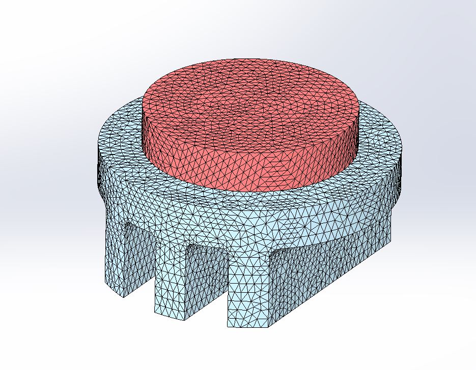  FEA Mesh of a Heat Sink