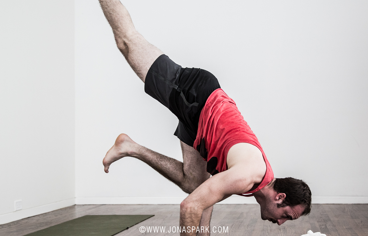 eka pada bakasana = one legged crow