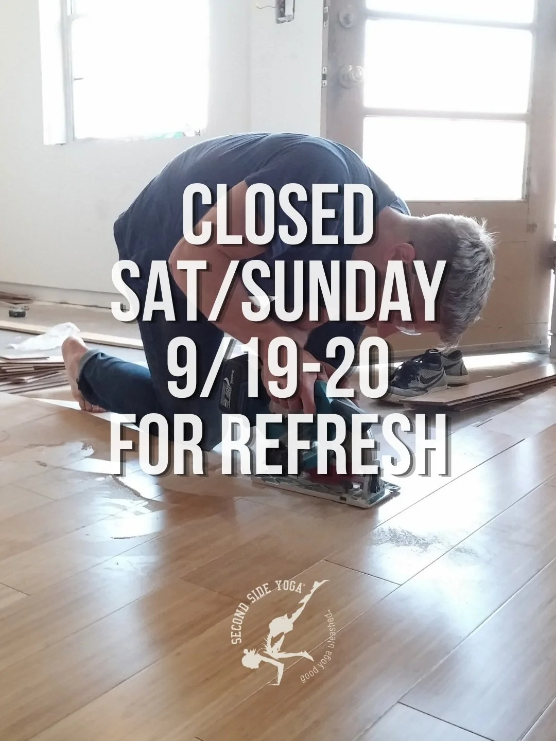Closed for studio refresh. This Saturday Sunday 9/19-20, ask classes are canceled. 

Catch up on your beauty sleep or go for a long brunch. Care to join? We are game. 

See you on Monday regular schedule refreshed 😘