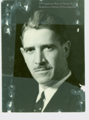 "Frank" Baughman's 1919 application submission photo to the Bureau.