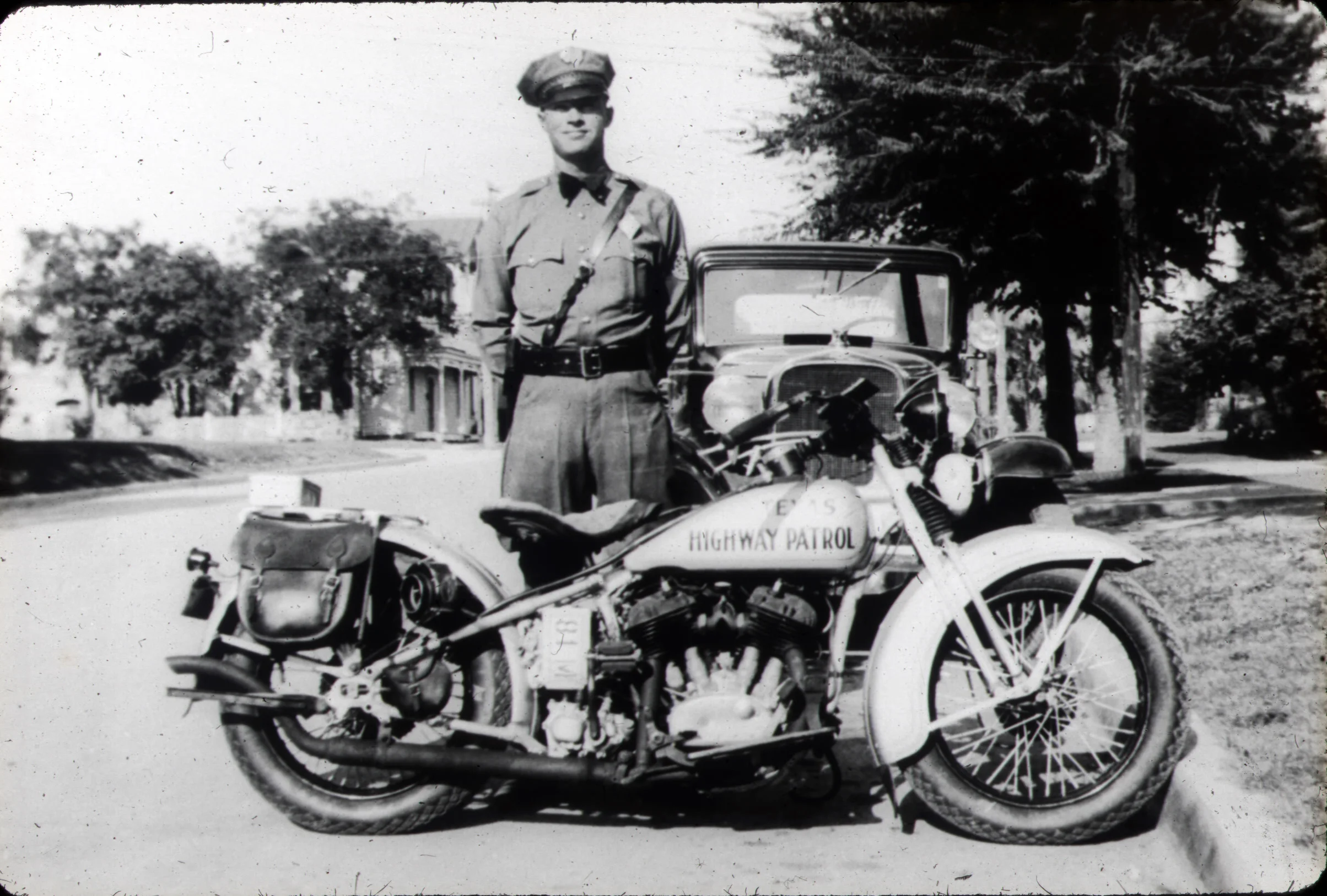 "Hank" Sloan as a Texas Department Of Safety (Highway Patrol)&nbsp;&nbsp;motorman.&nbsp;