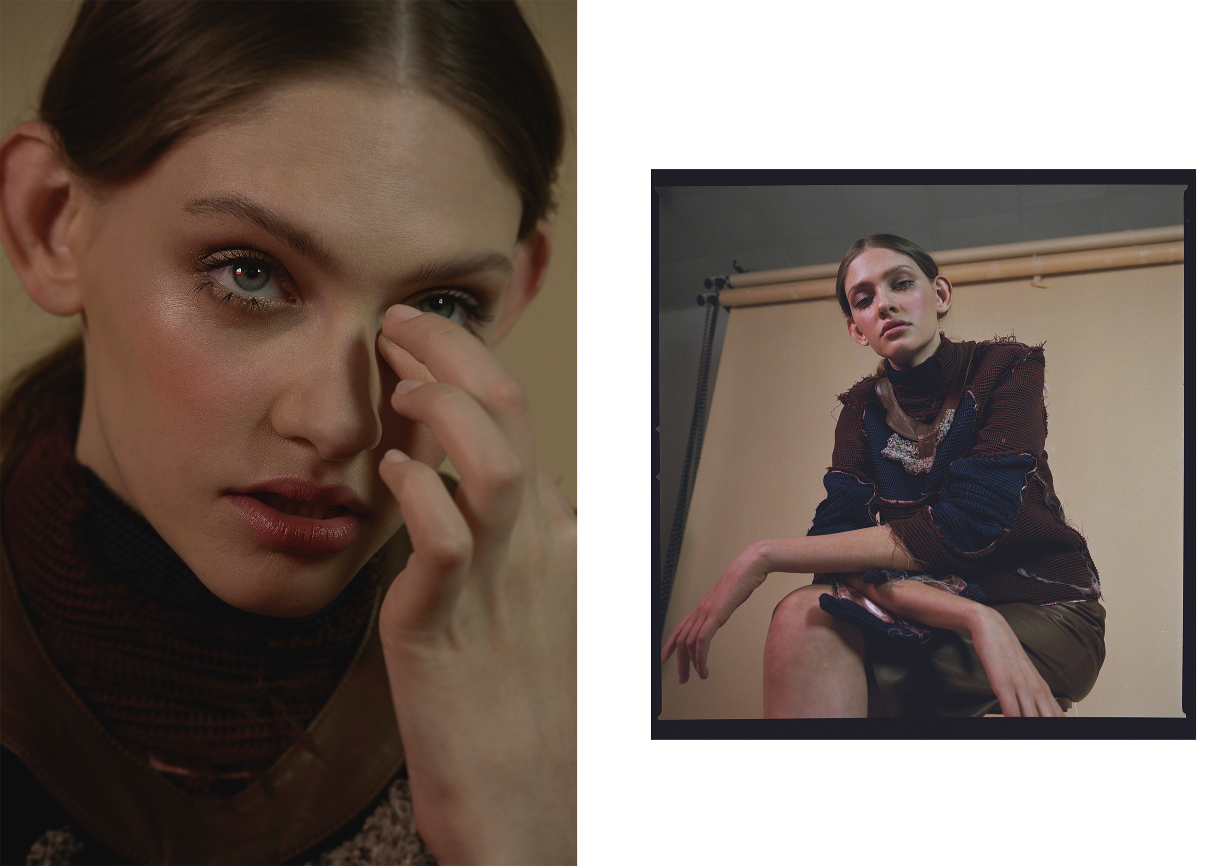 sweater CLAUDIA DANNA, skirt + collar FEDERICA TOSI 