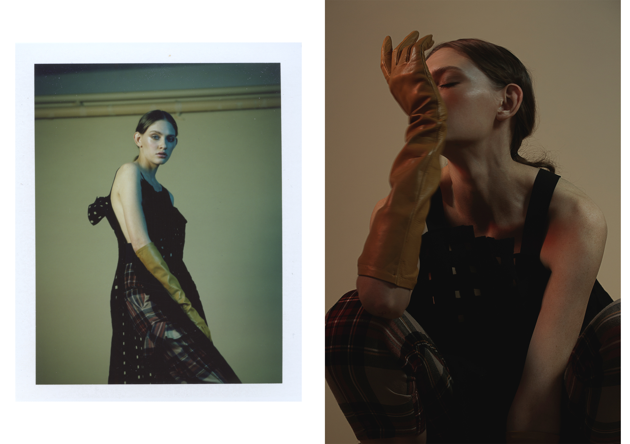 dress MARTA MARTINO, trousers AREA BY BARBARA BOLOGNA, gloves DUECCI 