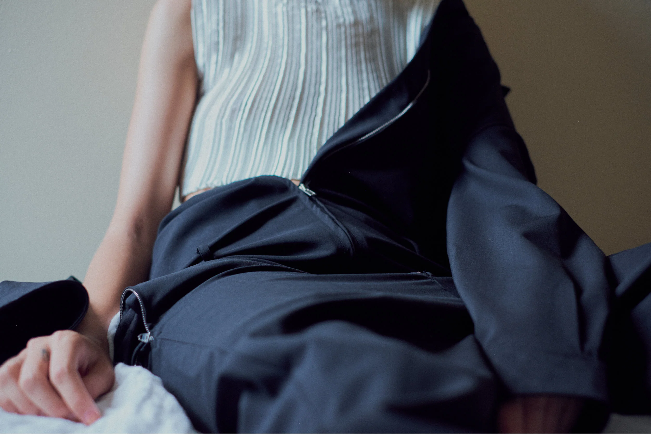 top STYLIST'S OWN, jumpsuit SECOND / LAYER