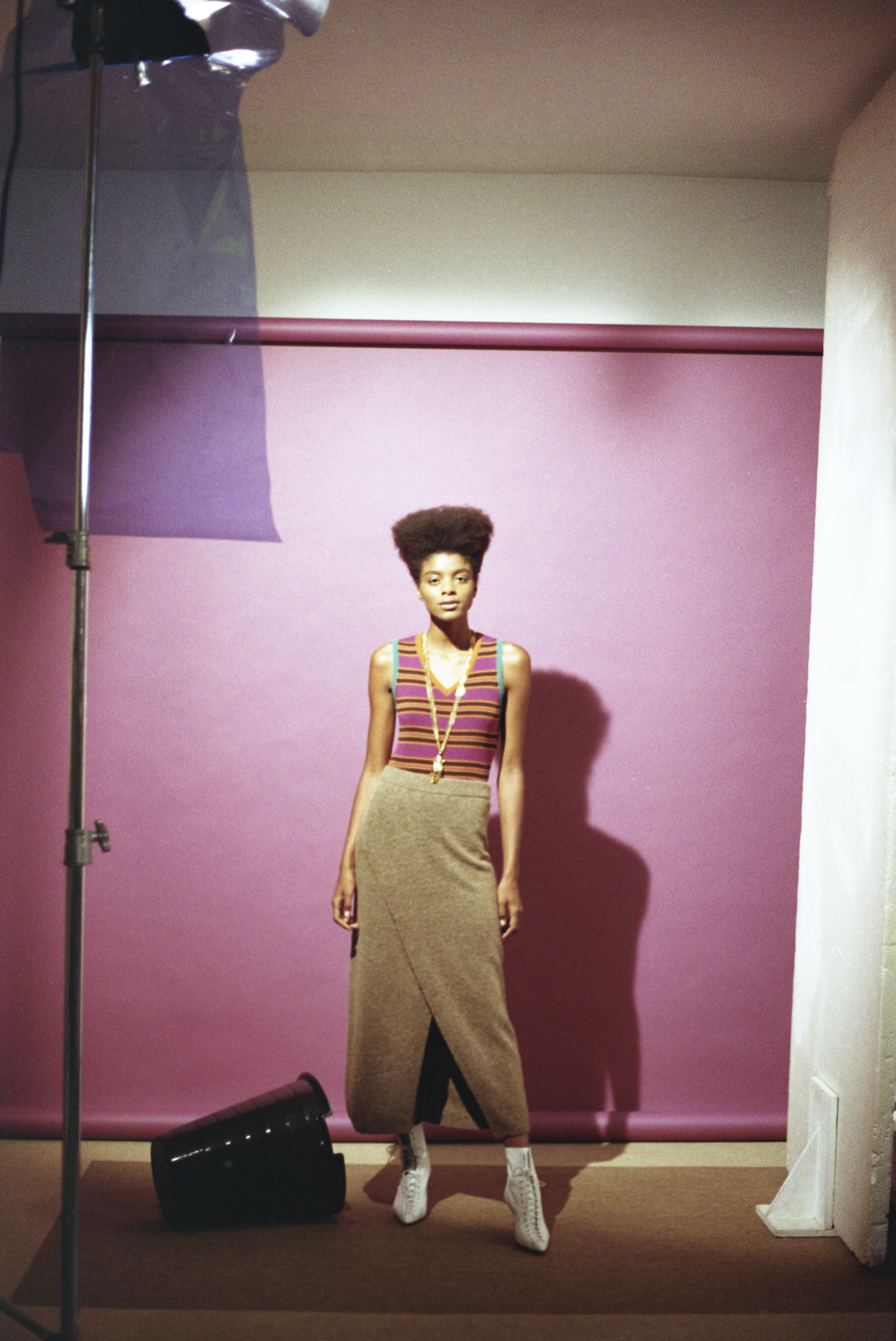 top MALIPARMI, skirt ASOS, necklace VERNISSAGE JEWELLERY, shoes JOHN GALLIANO