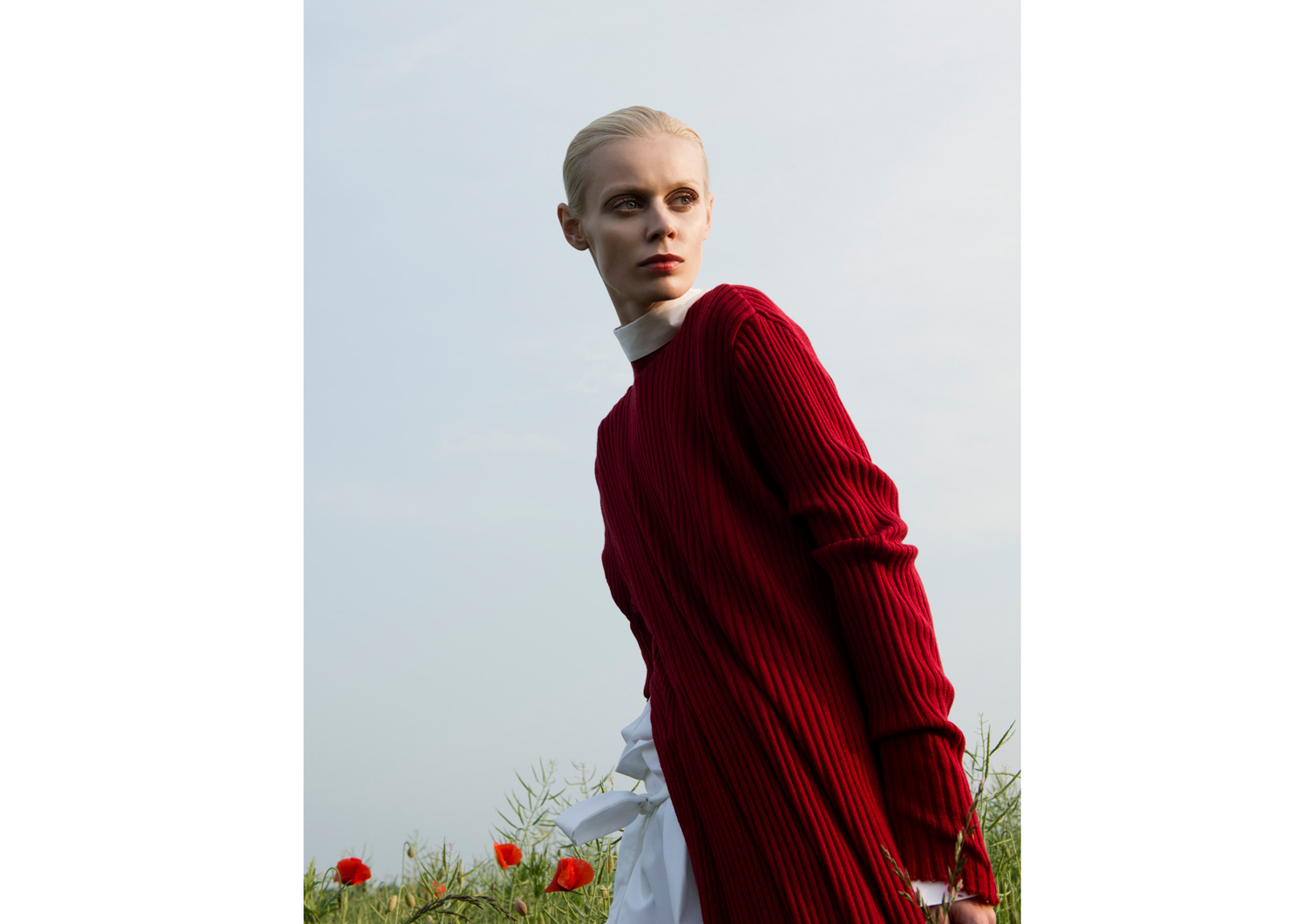 dress MARQUES' ALMEIDA , shirt FIOFI HAMBURG , trousers FIONA FINK
