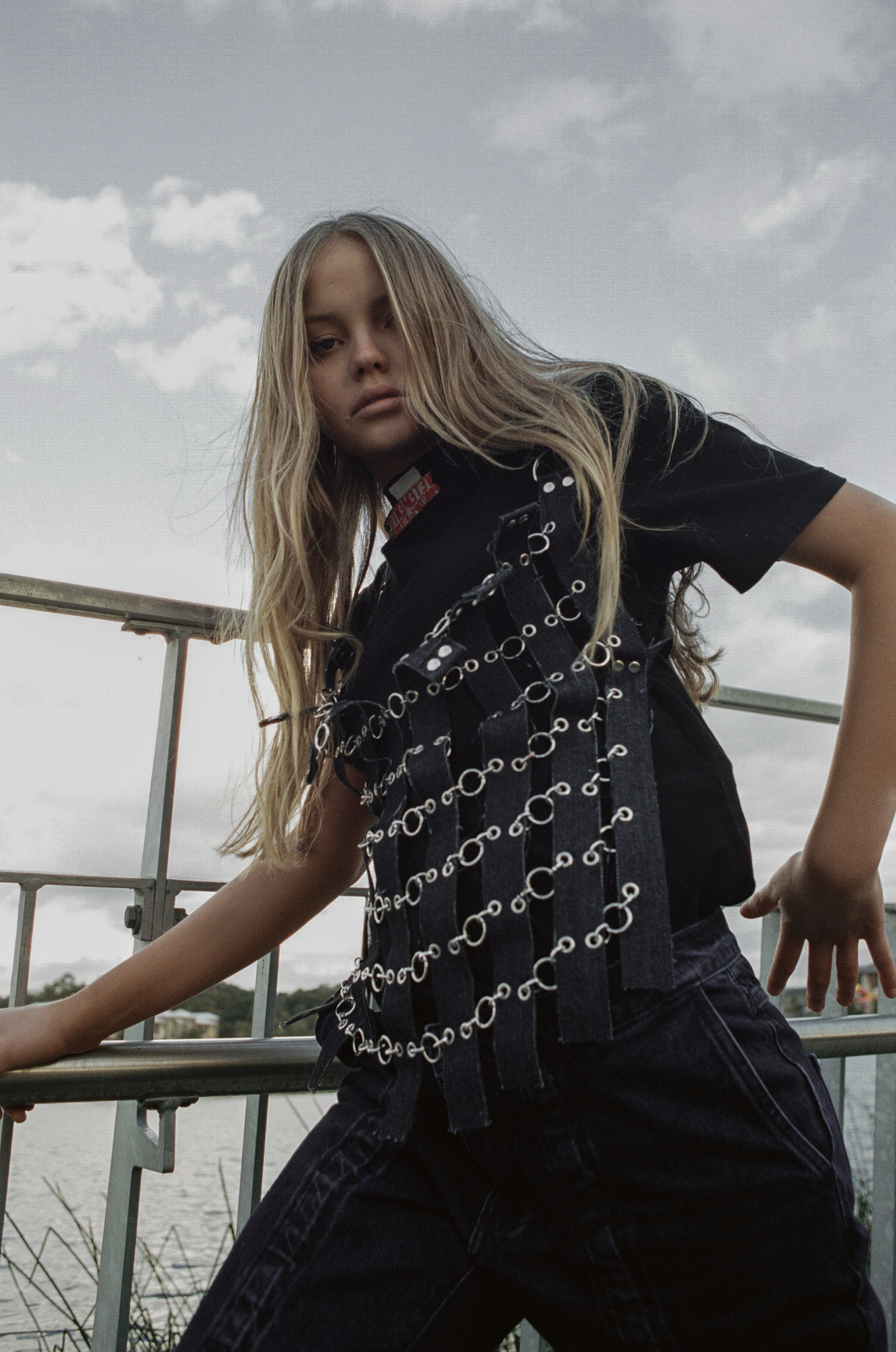 shirt VETEMENTS, top STEPHANIE SCHAFER, trousers MARQUES' ALMEIDA FROM THEA BASILIOU,