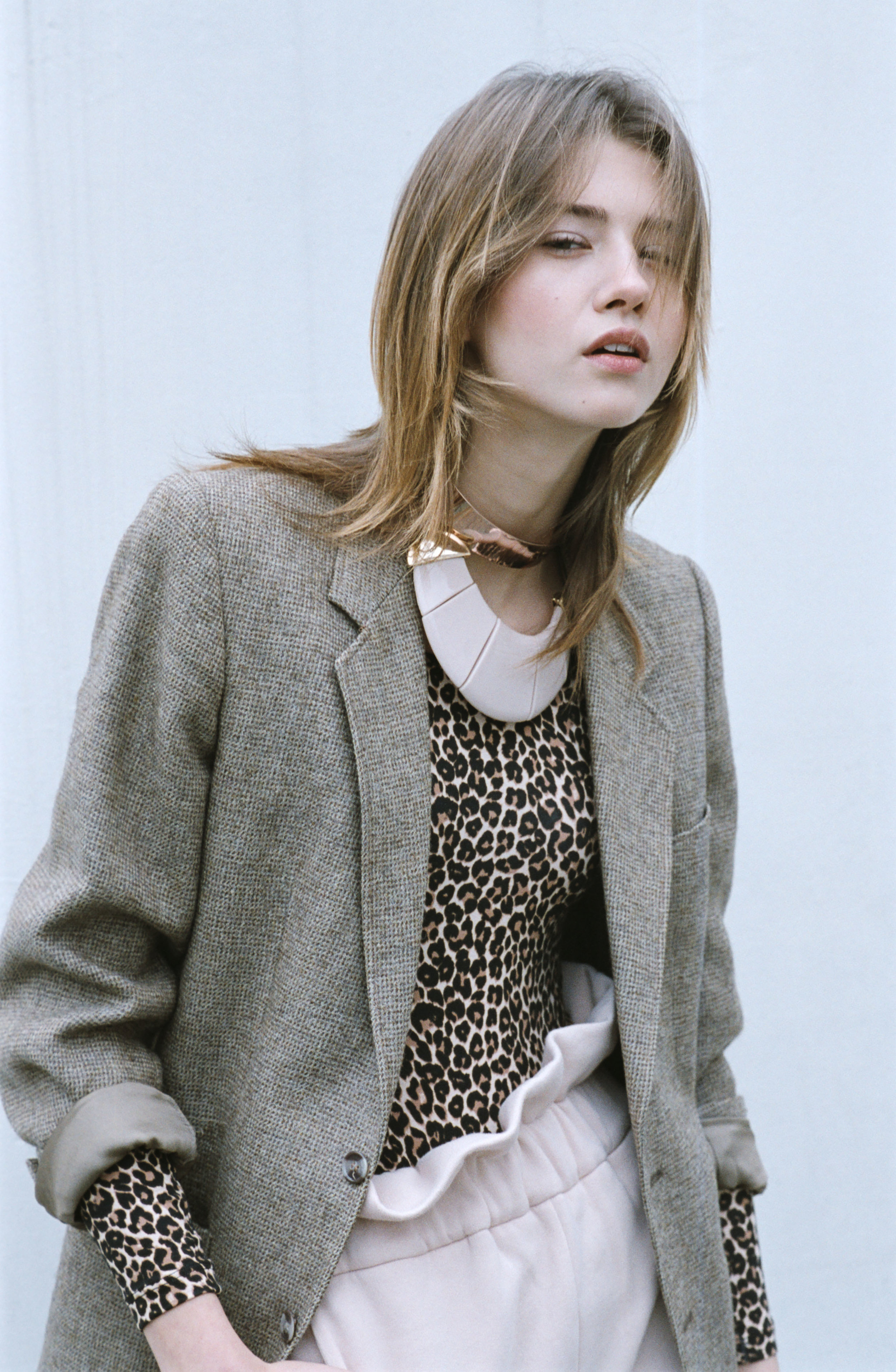 trousers MARINA HOERMANSEDER , body AMERICAN APPAREL , jacket VINTAGE, socks ADIDAS, necklaces ASOS + H&M ,
