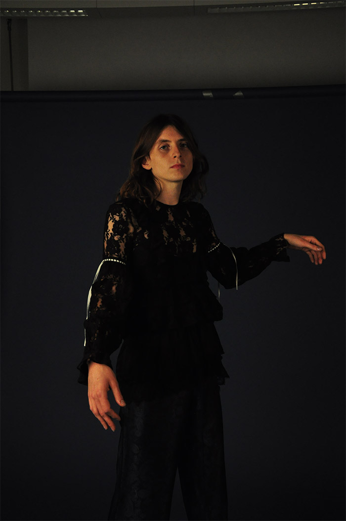 lace top PREEN LINE, print pants SOPHIE CULL CANDY,