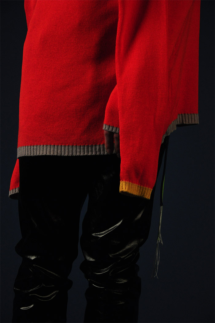 knit jumper VALENTINA KARELLAS, leather pants VINTAGE, 