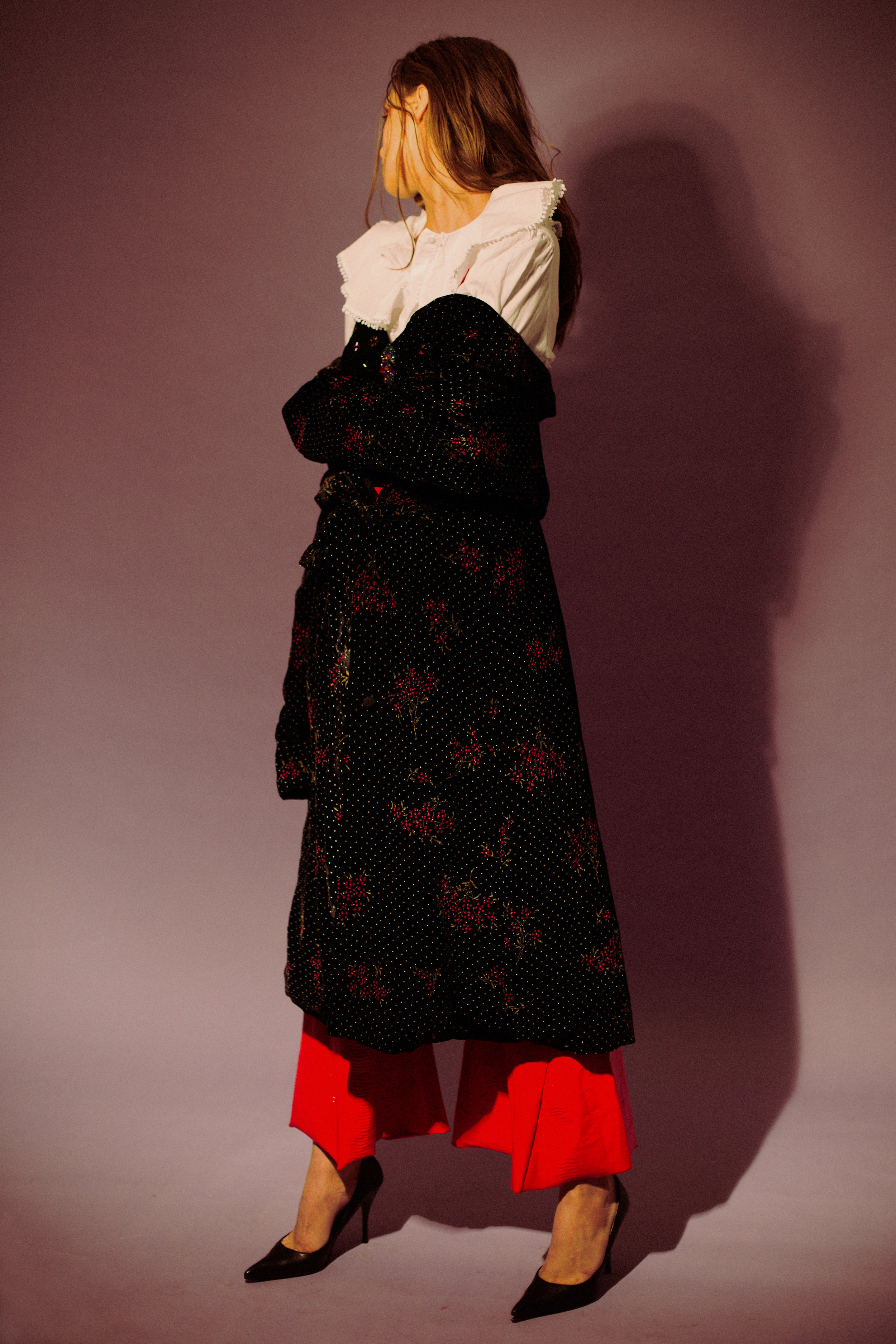 shirt SISLEY , velvet duster + bodysuit @ HUMANA VINTAGE MILANO
