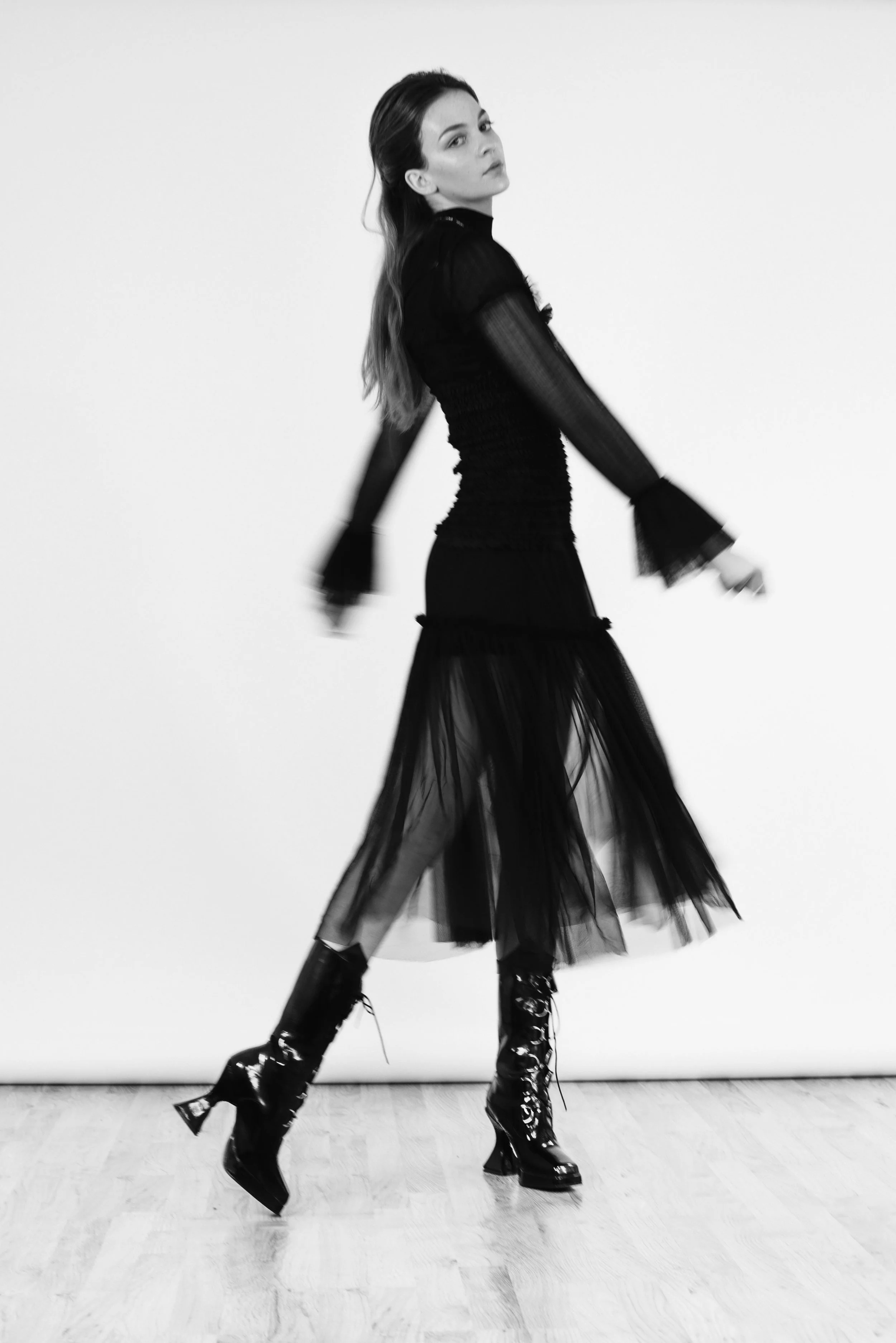 dress STYLIST'S OWN, corset VINTAGE, shoes UNDERGROUND