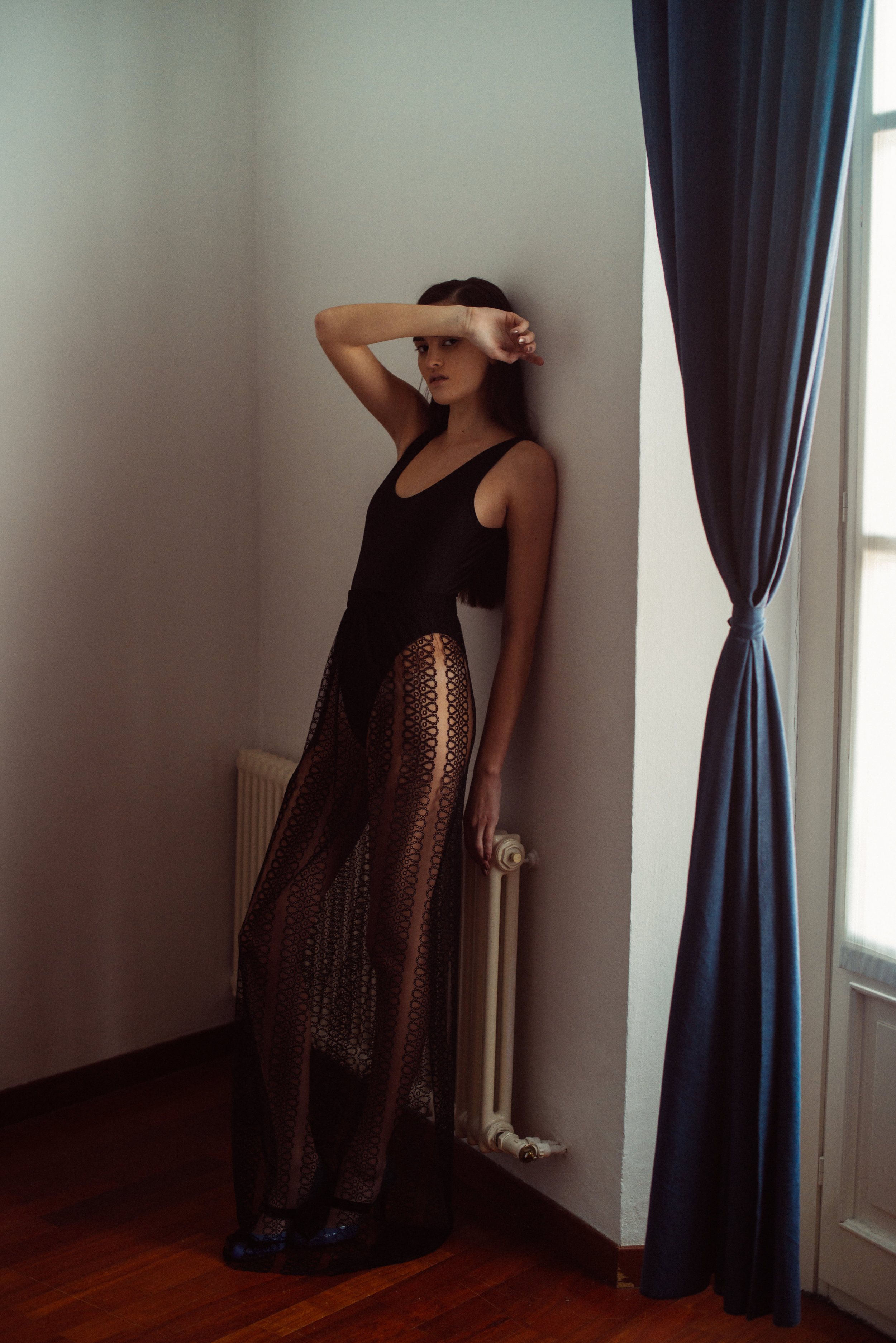 body STYLIST'S OWN, gown BURBERRY , shoes BOTTEGA VENETA