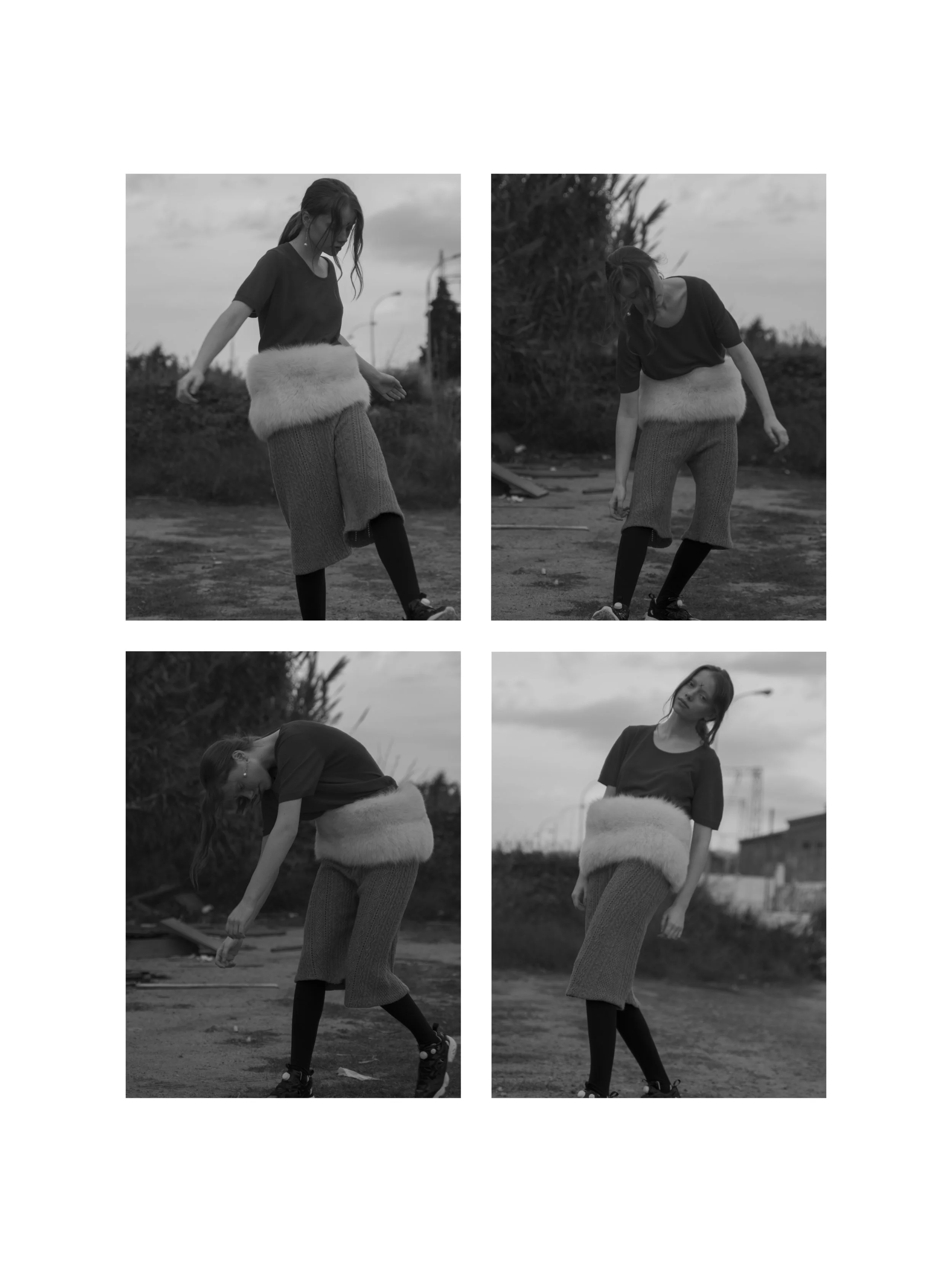 t-shirt ESCORPION, fur belt GUILLEM RODRIGUEZ, shorts TORRAS, earrings STYLIST'S COLLABORATION WITH HASTA EL COGOTE, sneakers REEBOK
